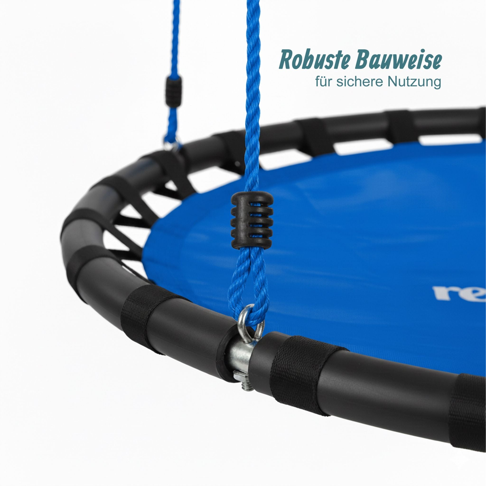 Nestschaukel 80cm Blau-Schwarz von Relaxdays