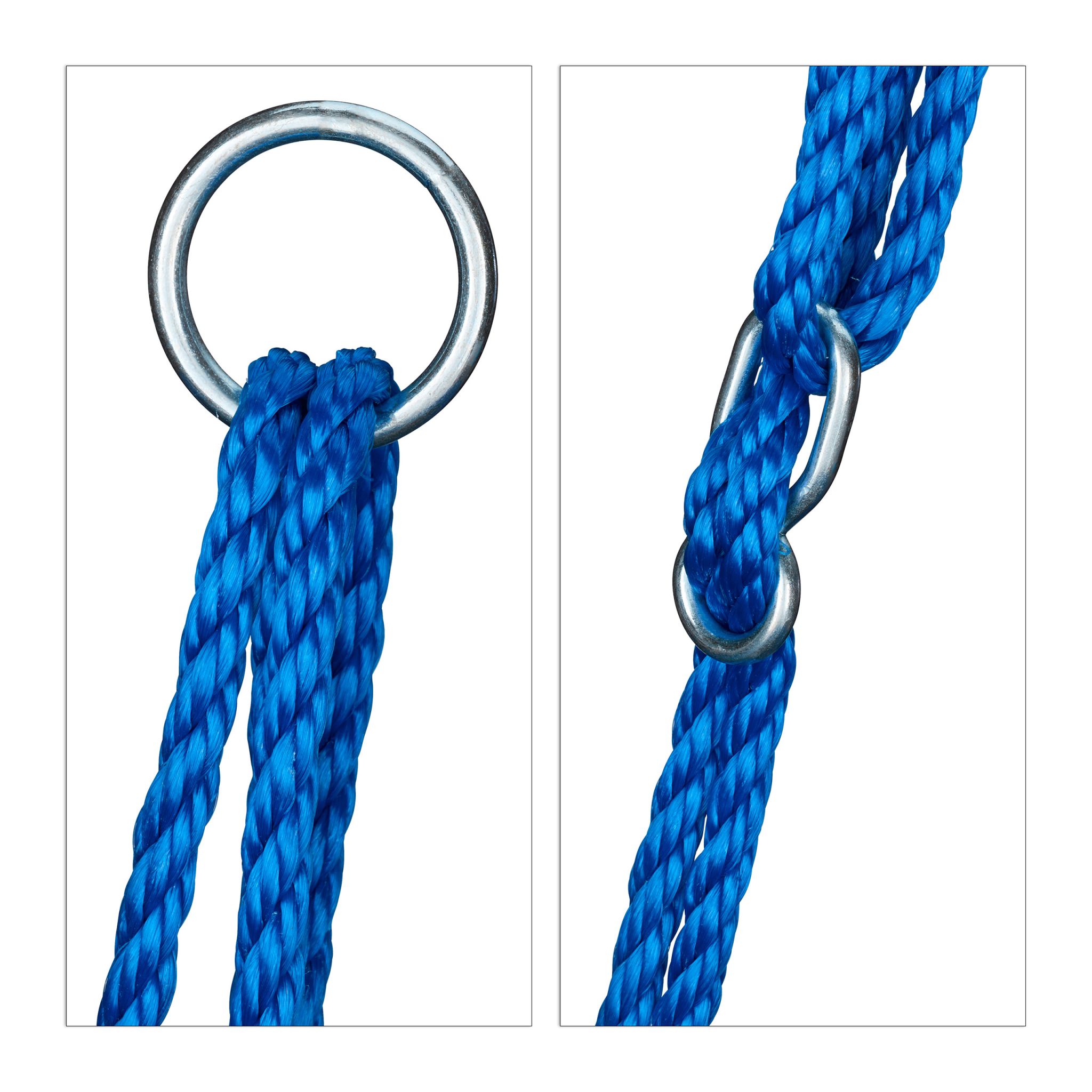 Nestschaukel 80cm Blau-Schwarz von Relaxdays