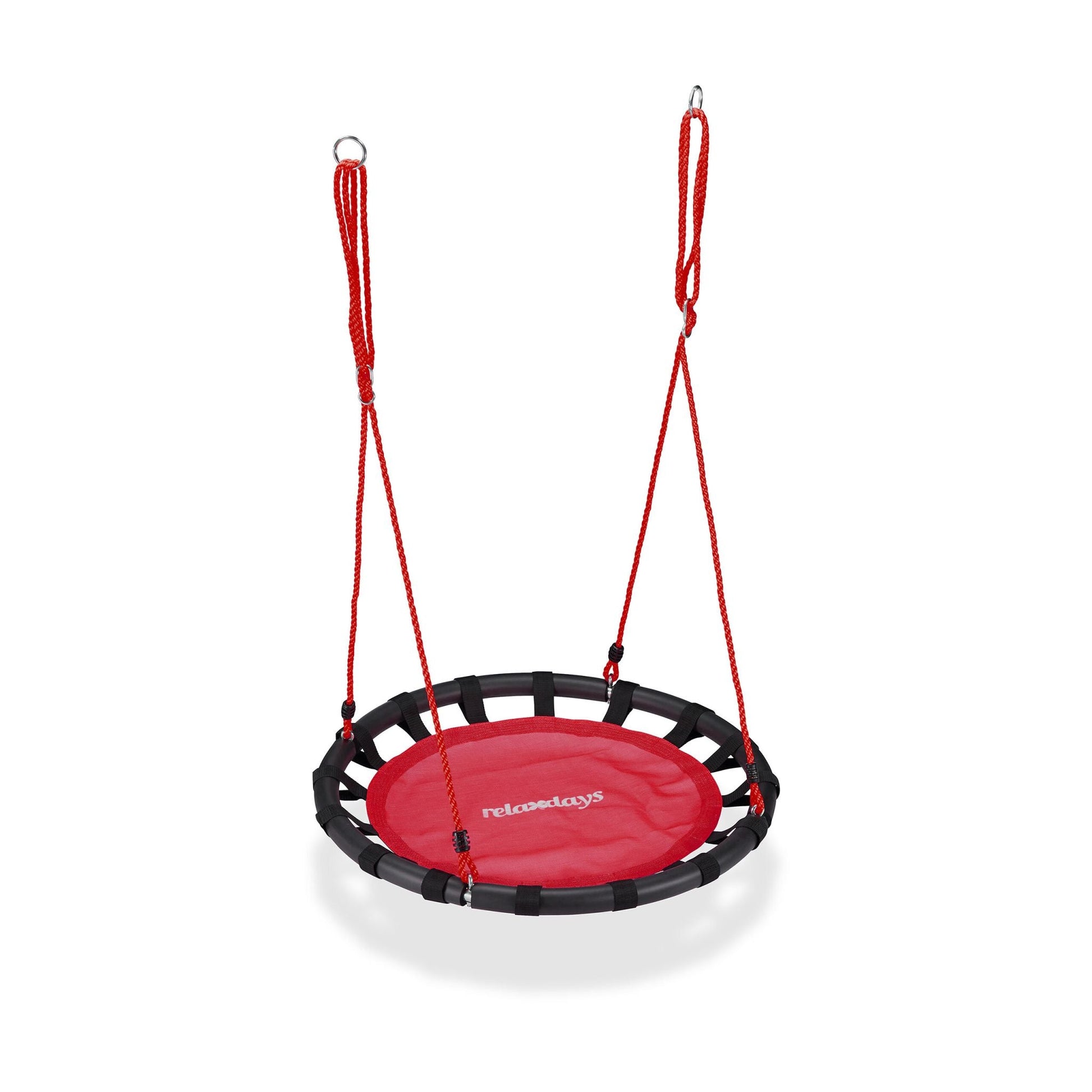 Nestschaukel 80cm Rot-Schwarz von Relaxdays
