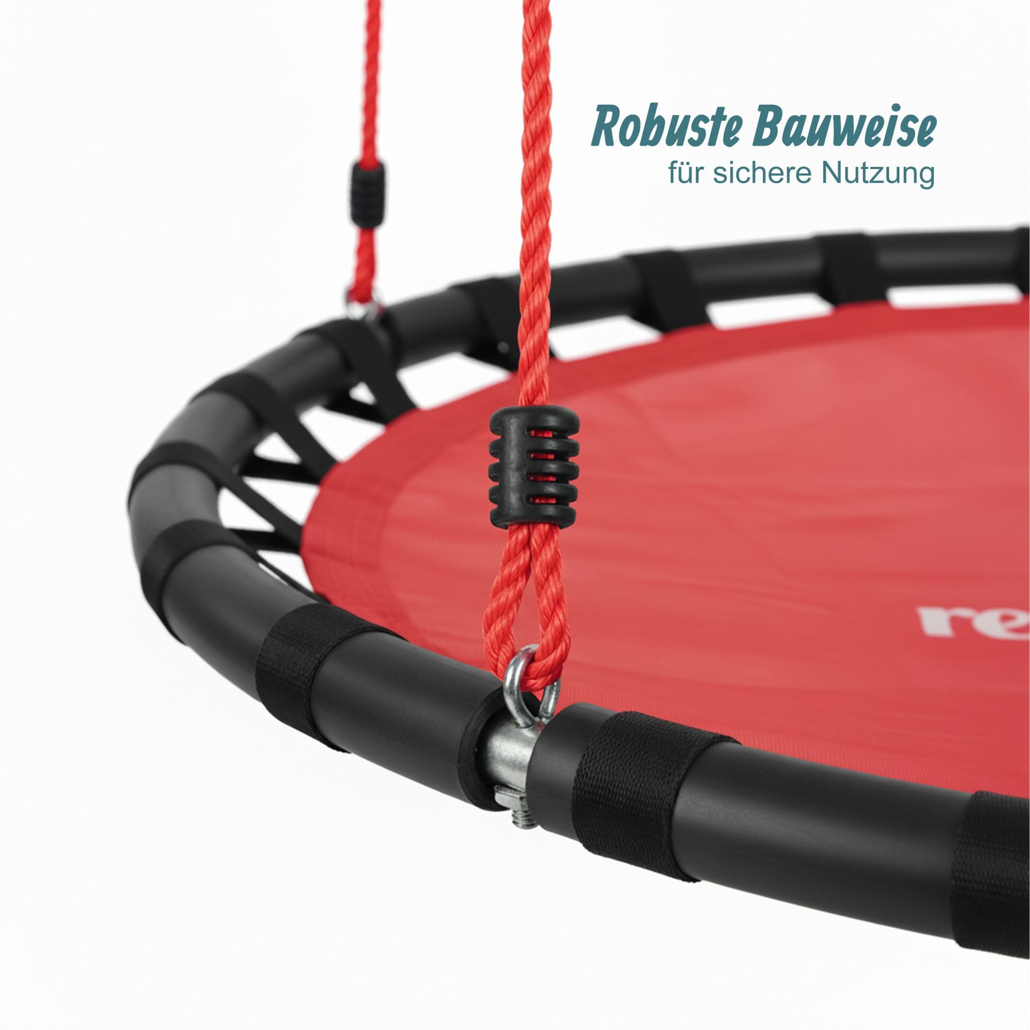 Nestschaukel 80cm Rot-Schwarz von Relaxdays
