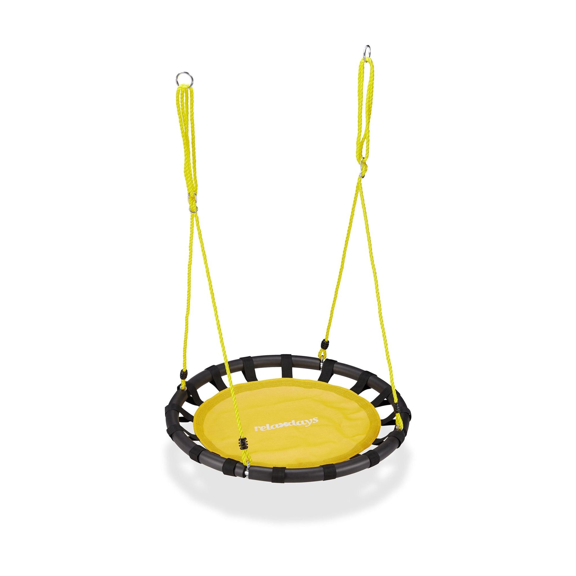 Nestschaukel 80cm Gelb-Schwarz von Relaxdays
