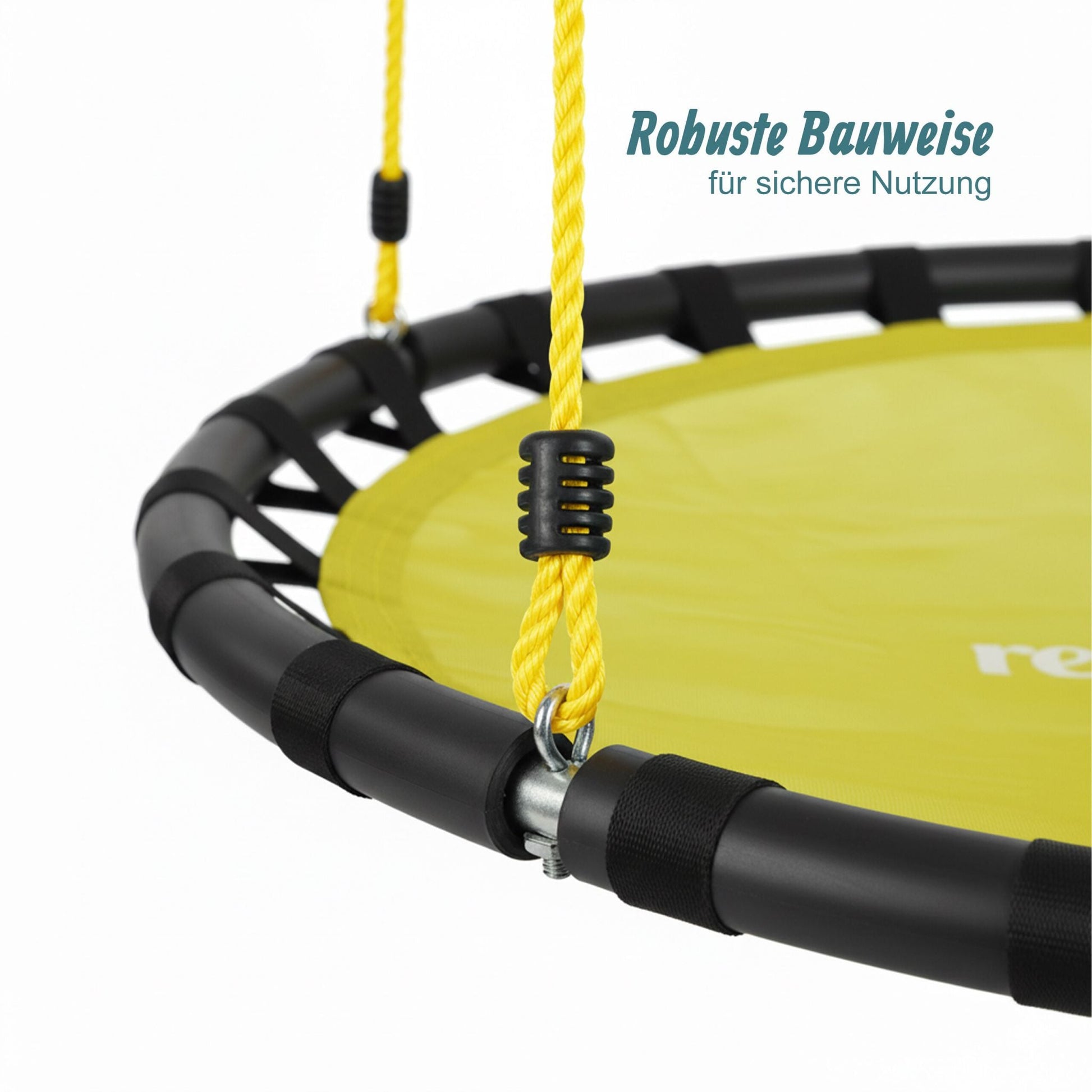 Nestschaukel 80cm Gelb-Schwarz von Relaxdays