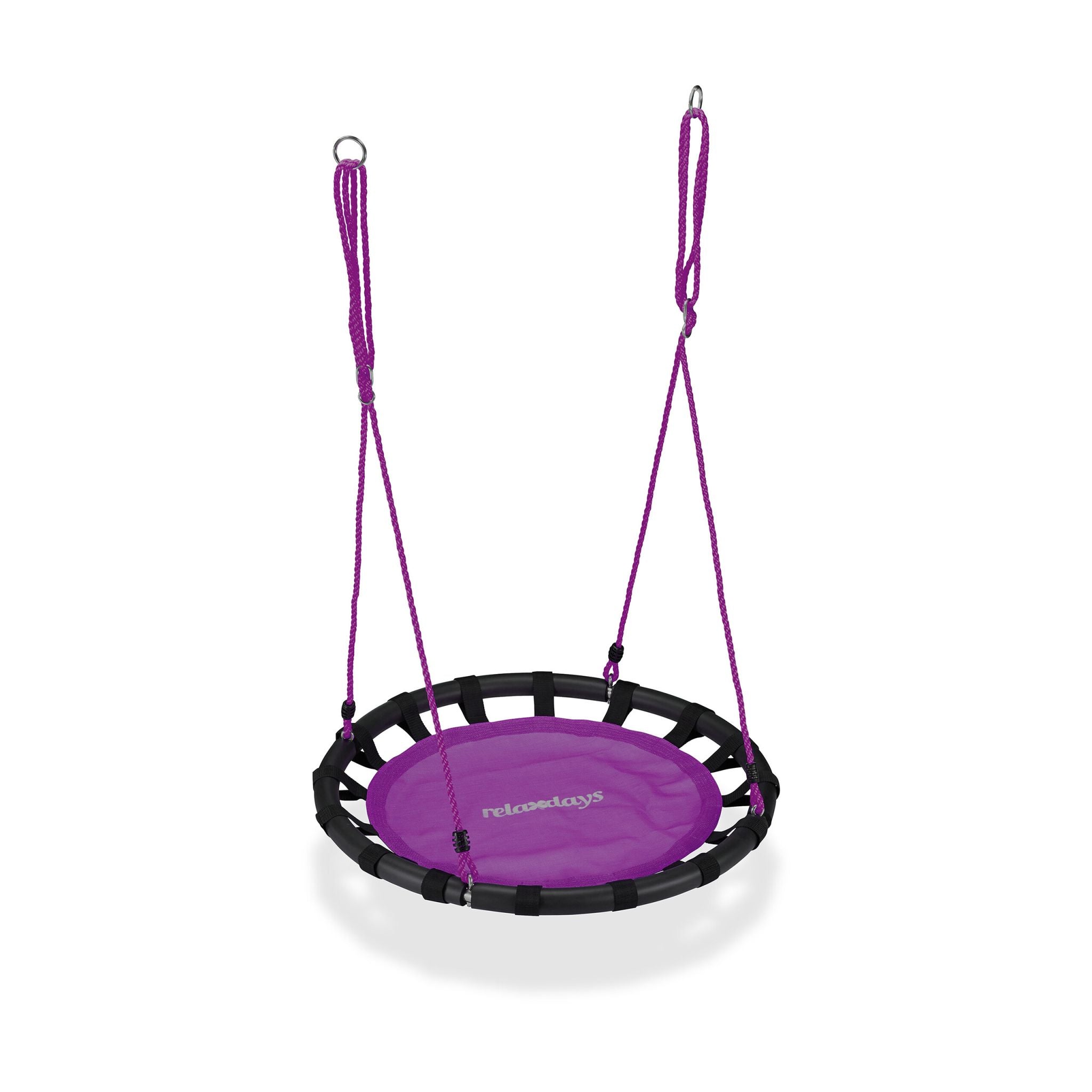 Nestschaukel 80cm Lila-Schwarz von Relaxdays