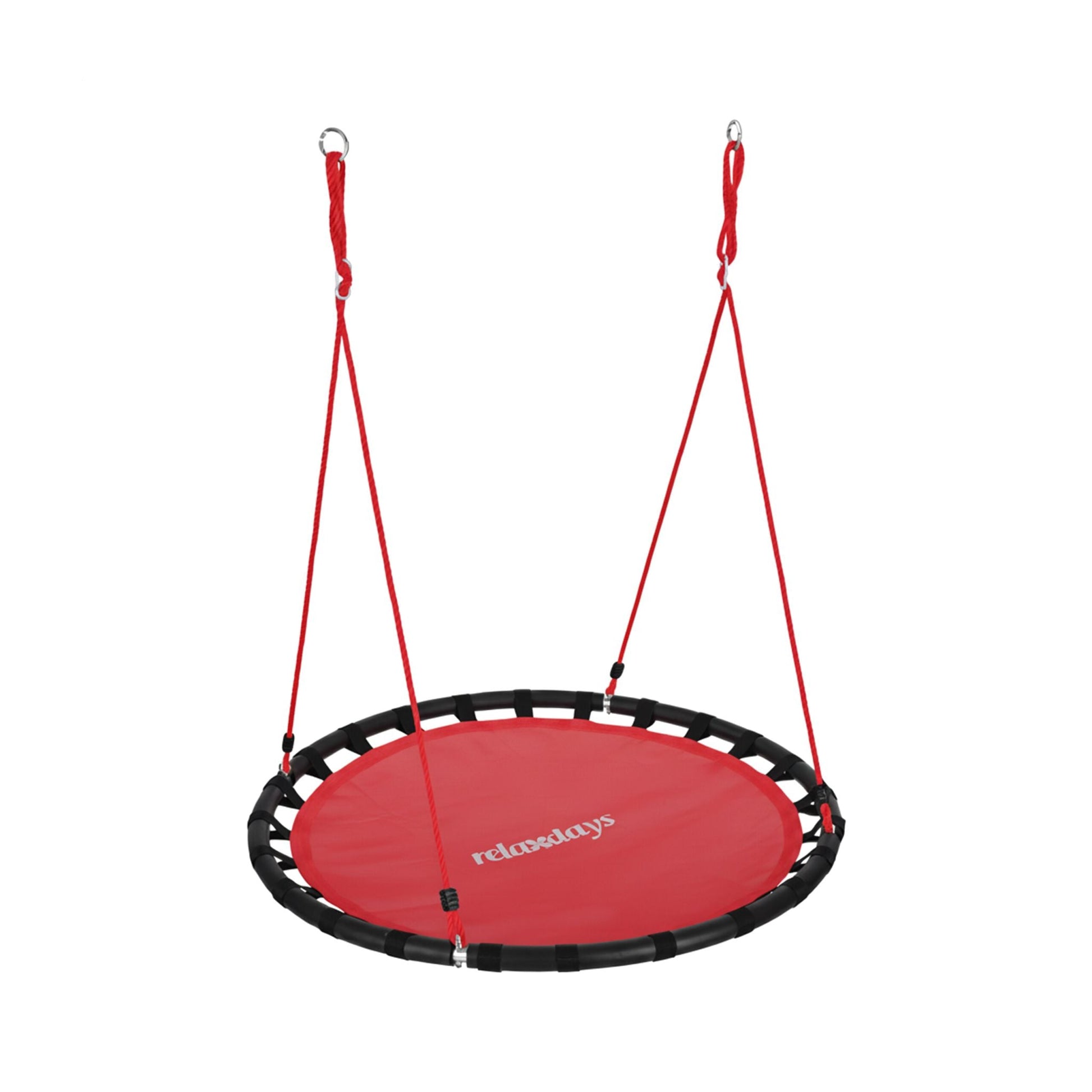 Nestschaukel 120cm Rot-Schwarz von Relaxdays