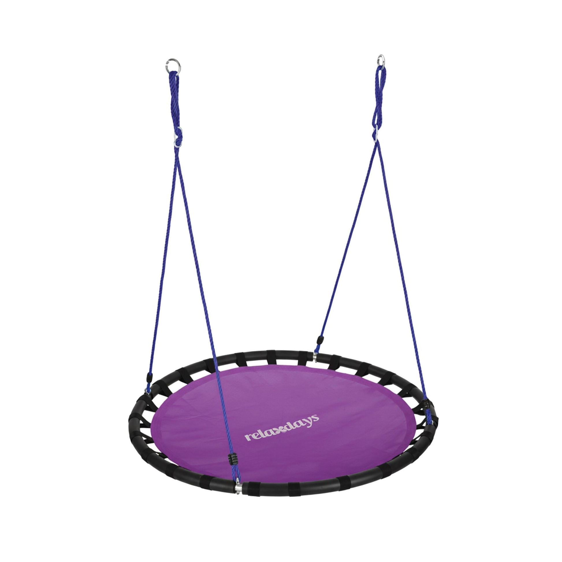 Nestschaukel 120cm Lila-Schwarz von Relaxdays