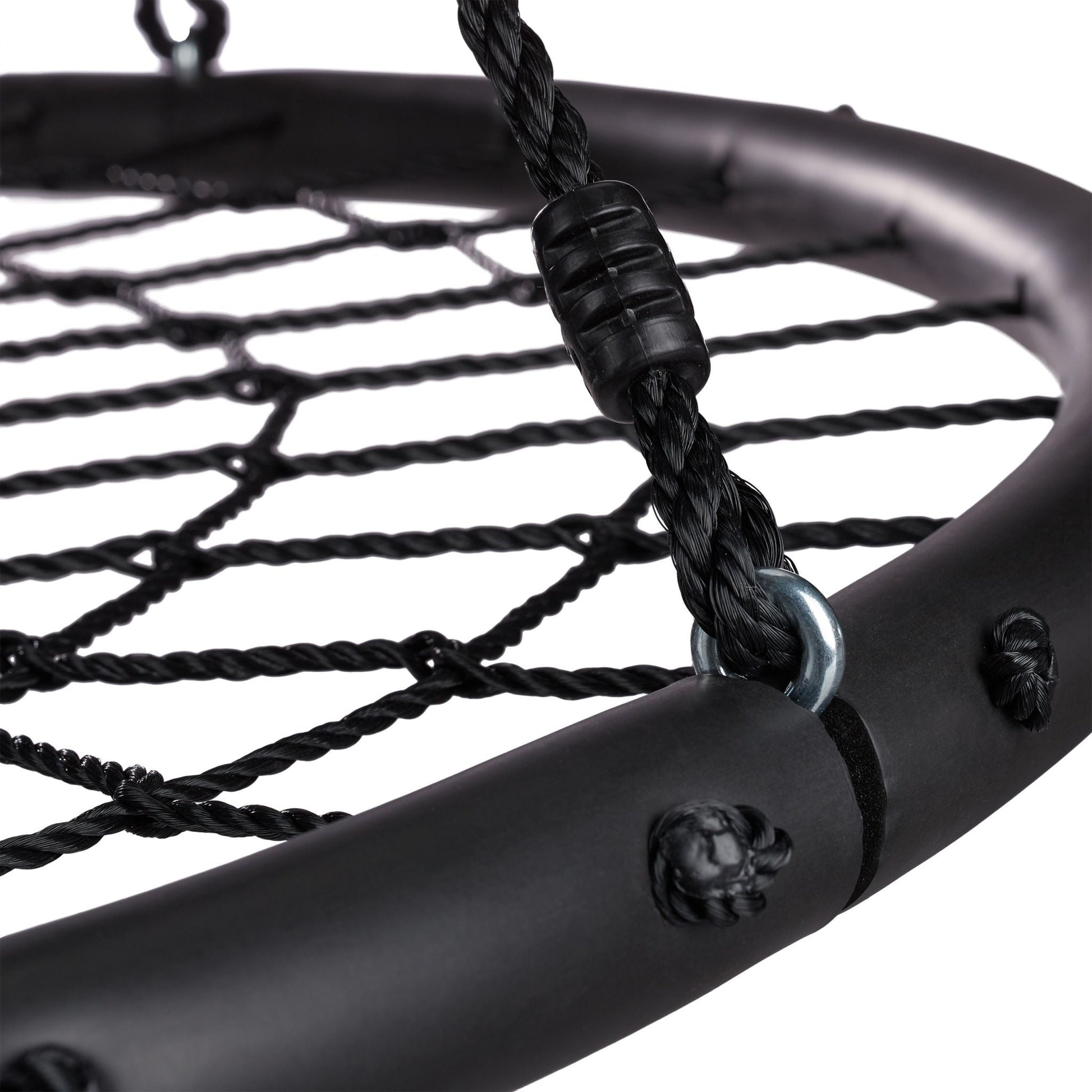 Nestschaukel mit Netz 120cm Schwarz von Relaxdays