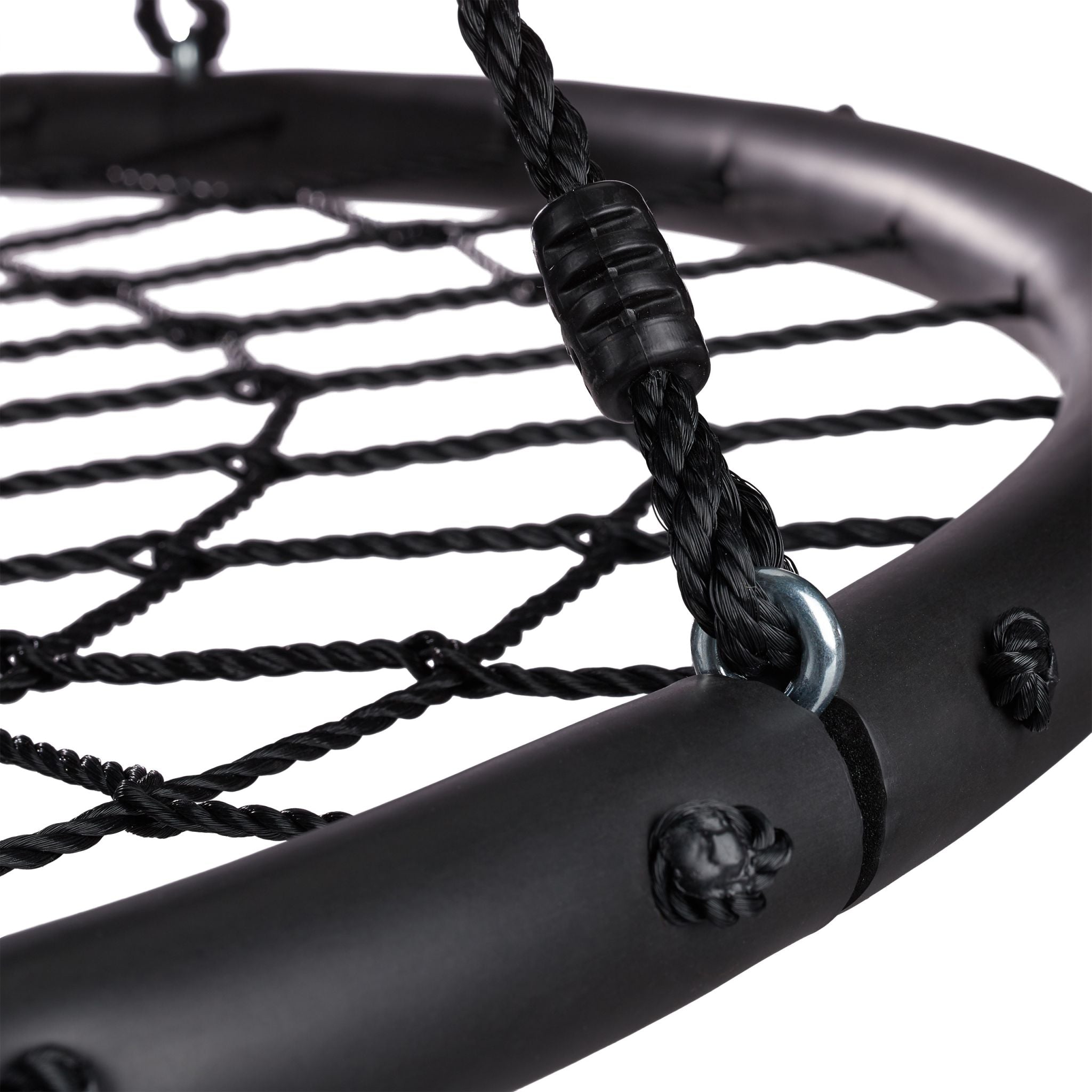 Nestschaukel mit Netz 120cm Schwarz von Relaxdays