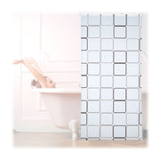 Duschrollo SQUARE Weiss-Grau von Relaxdays