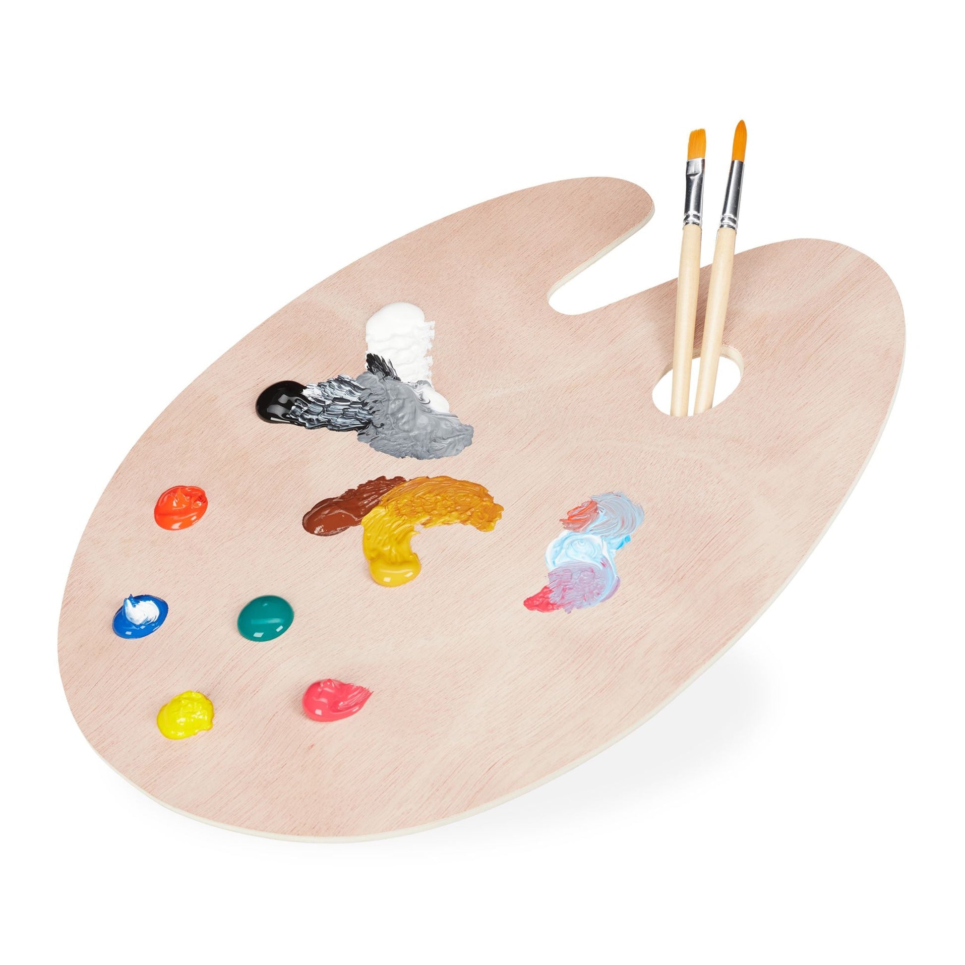 Mischpalette Holz Hellbraun von Relaxdays