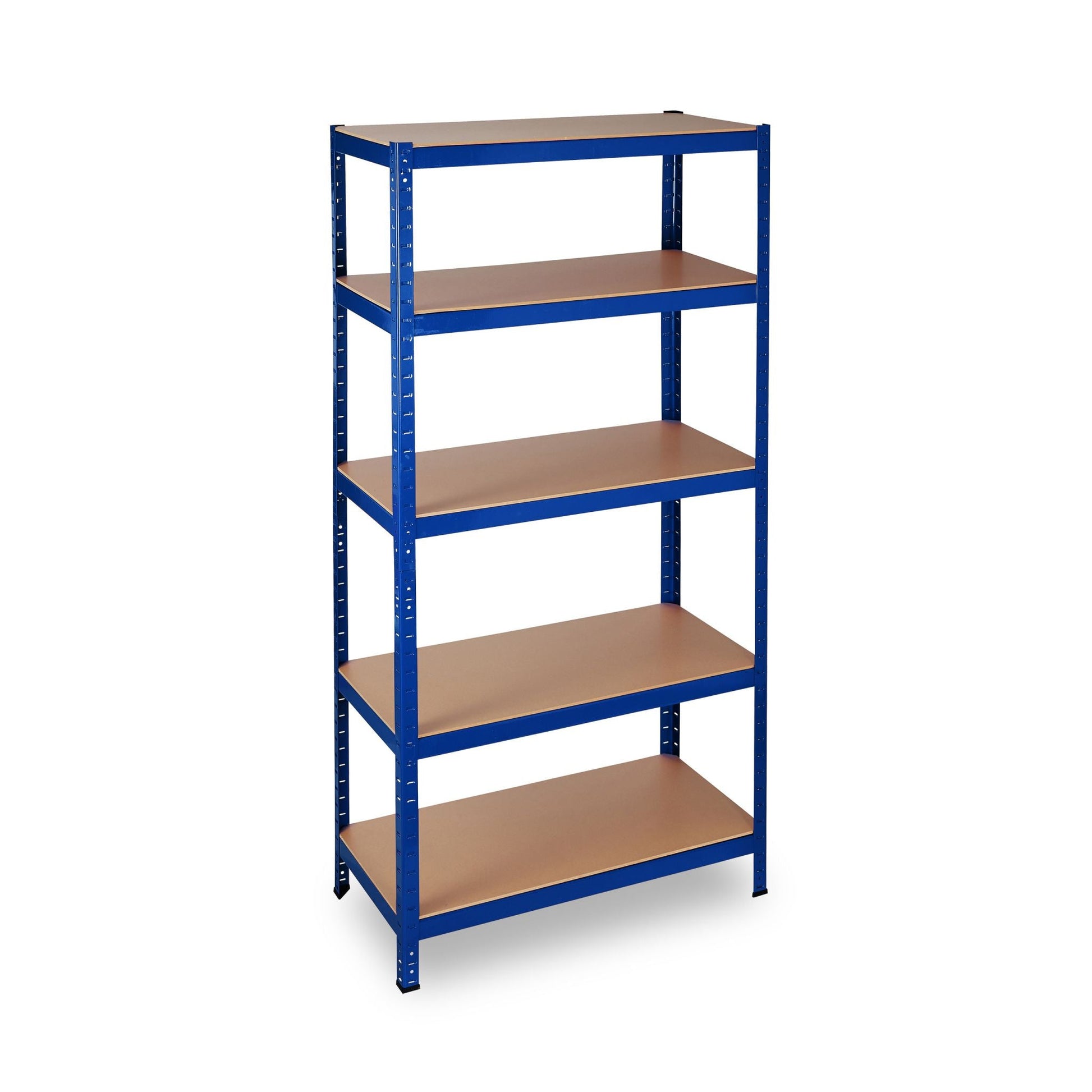 Schwerlastregal blau Blau-Hellbraun von Relaxdays