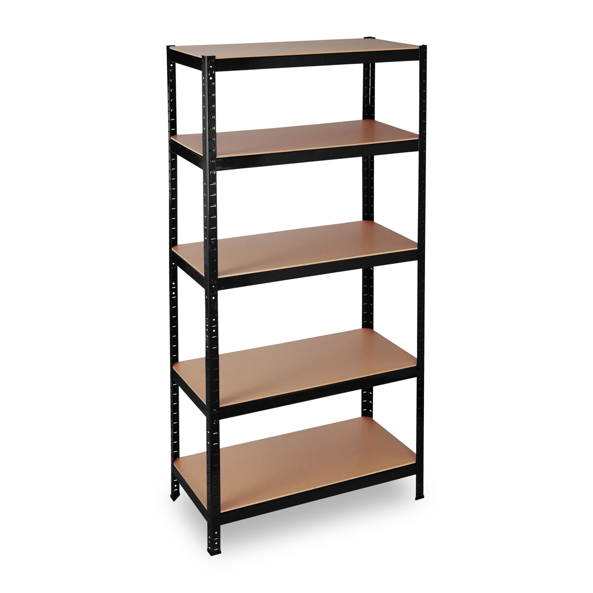 Schwerlastregal 1325 kg schwarz Hellbraun-Schwarz von Relaxdays