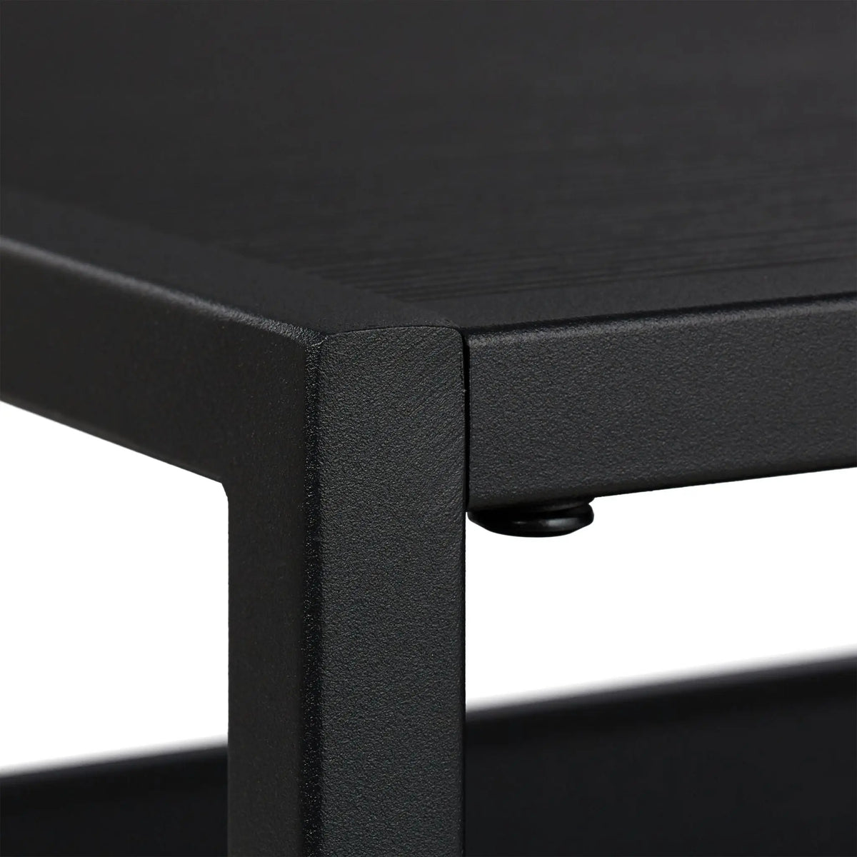 Couchtisch schwarz mit Ablage Schwarz von Relaxdays