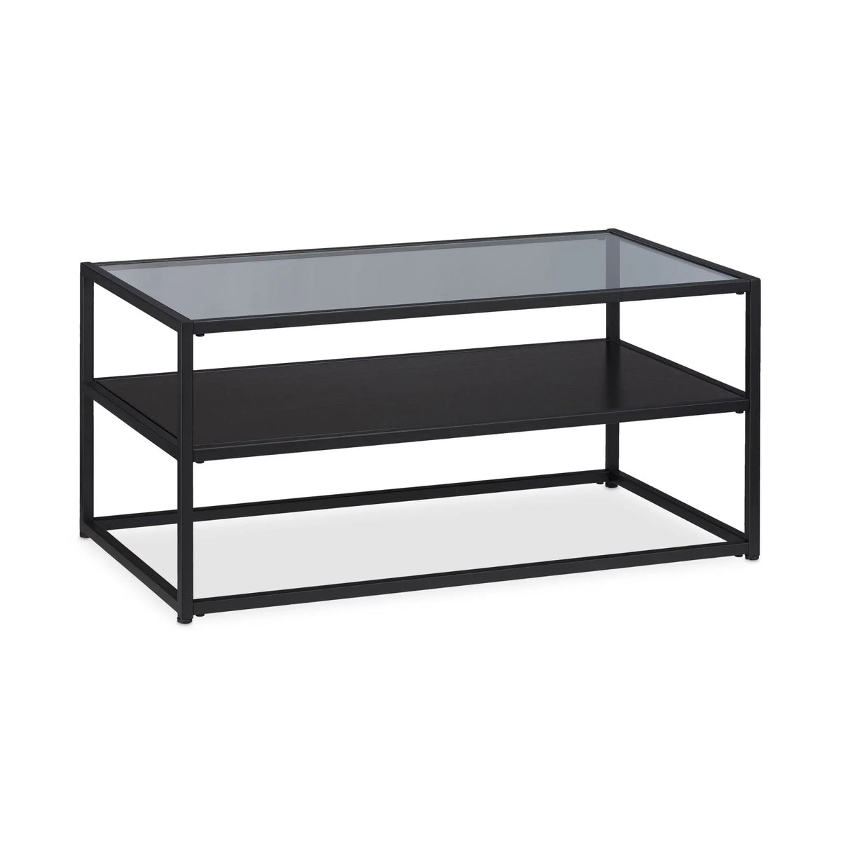 Couchtisch Glas Schwarz-Transparent von Relaxdays