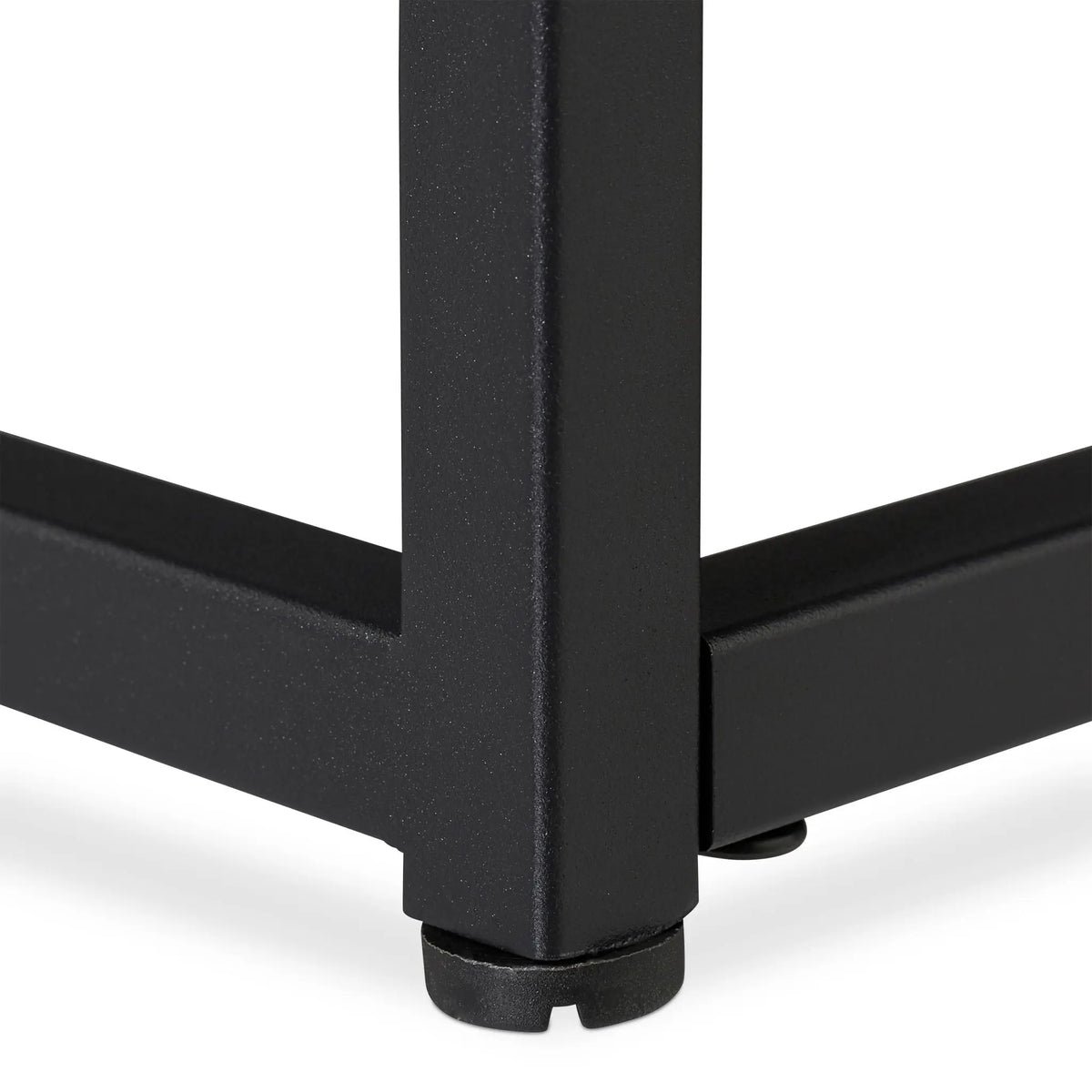 Couchtisch mit Glasplatte Schwarz von Relaxdays