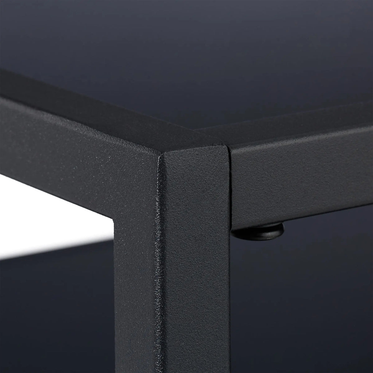 Couchtisch mit Glasplatte Schwarz von Relaxdays