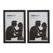 Bilderrahmen 2er-Set 10 x 15 cm Schwarz von Relaxdays