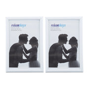 Bilderrahmen 2er-Set 10 x 15 cm Weiss von Relaxdays