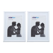 Bilderrahmen 2er-Set 13 x 18 cm Weiss von Relaxdays