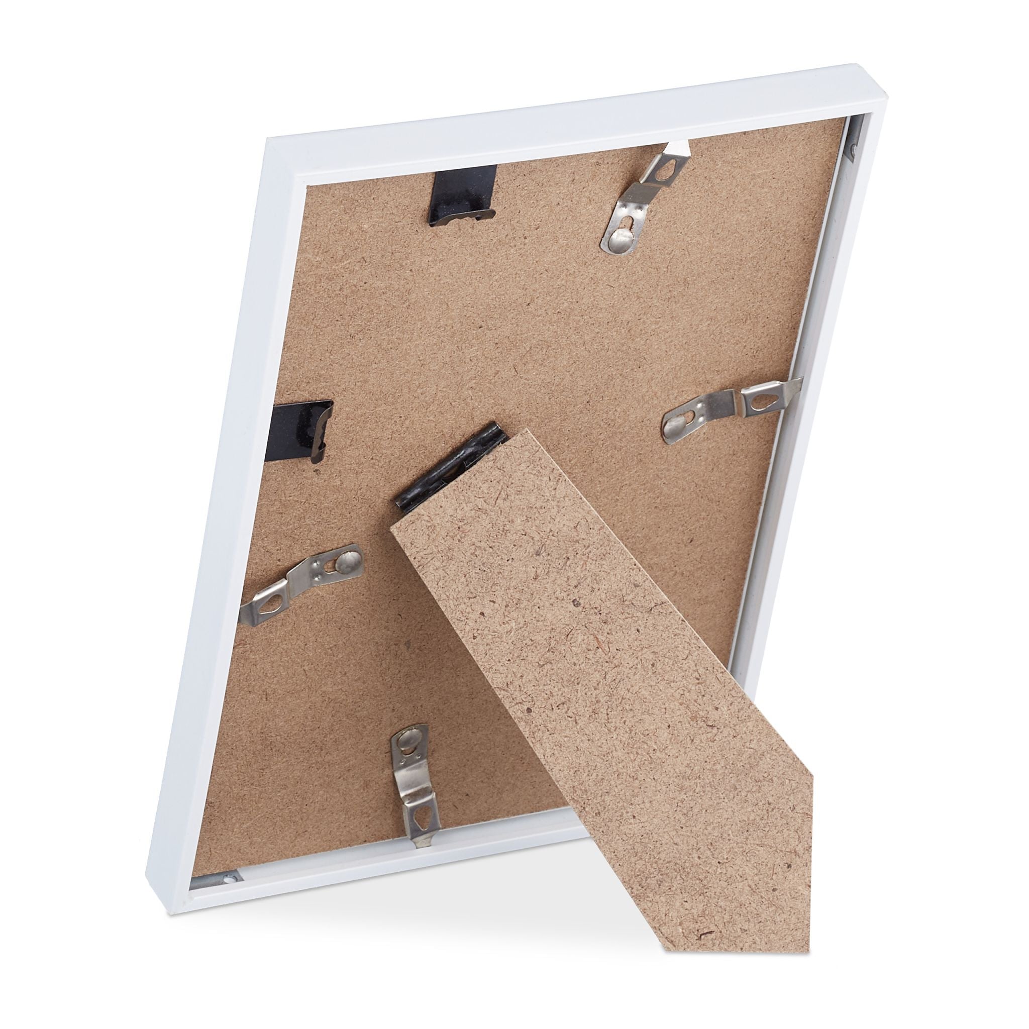 Bilderrahmen 2er-Set 13 x 18 cm Weiss von Relaxdays