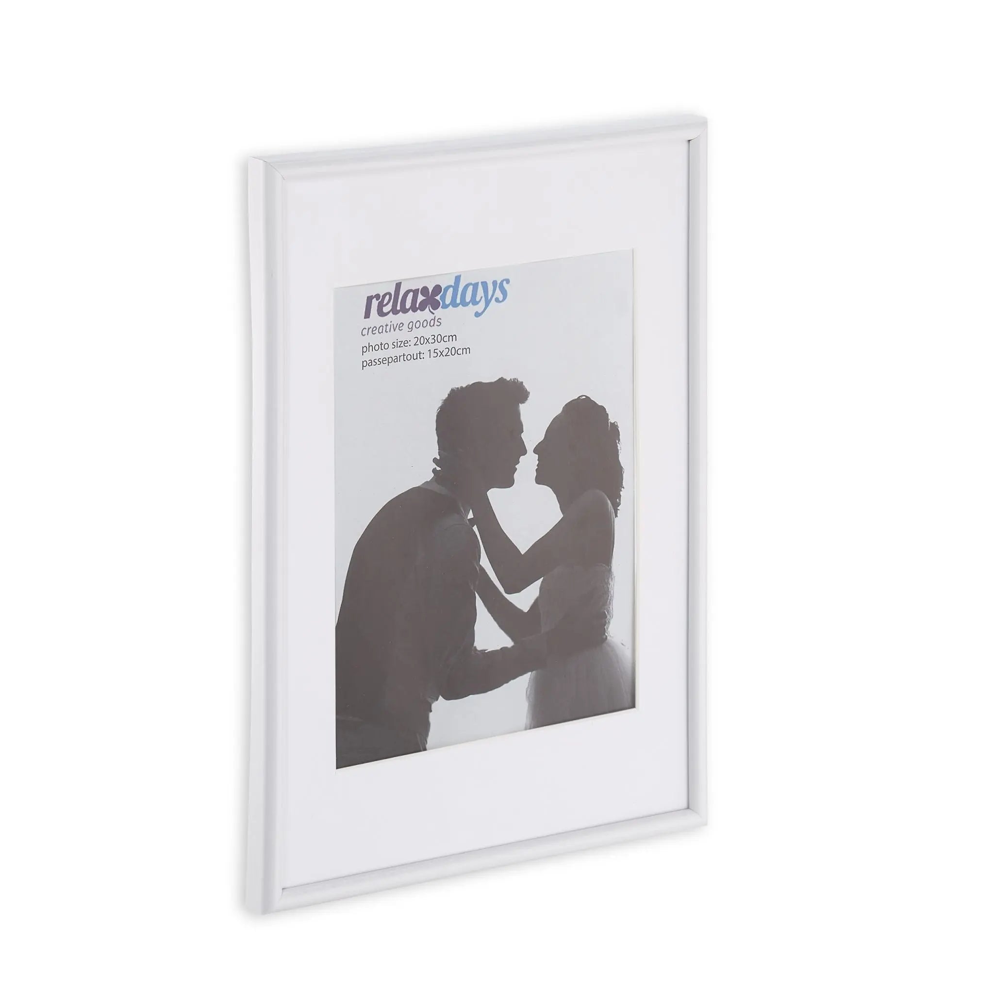 Bilderrahmen 2er-Set 20x30 cm Weiss von Relaxdays