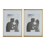 Bilderrahmen 2er-Set A4 Gold von Relaxdays