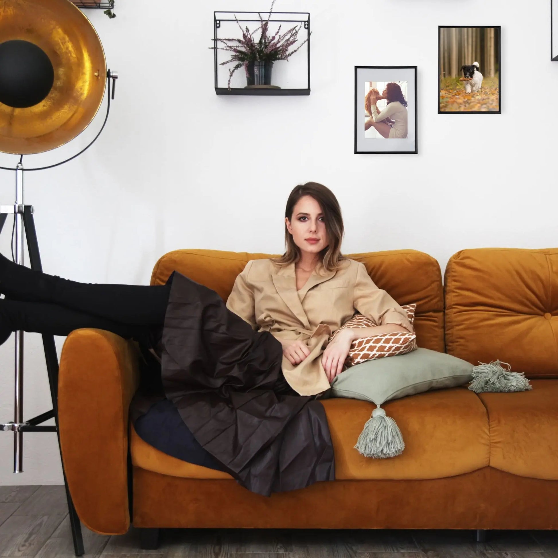 Bilderrahmen 2er-Set A4 Gold von Relaxdays