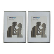 Bilderrahmen 2er-Set A4 Silber von Relaxdays