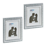 Bilderrahmen 15x20 cm 2er-Set Silber von Relaxdays