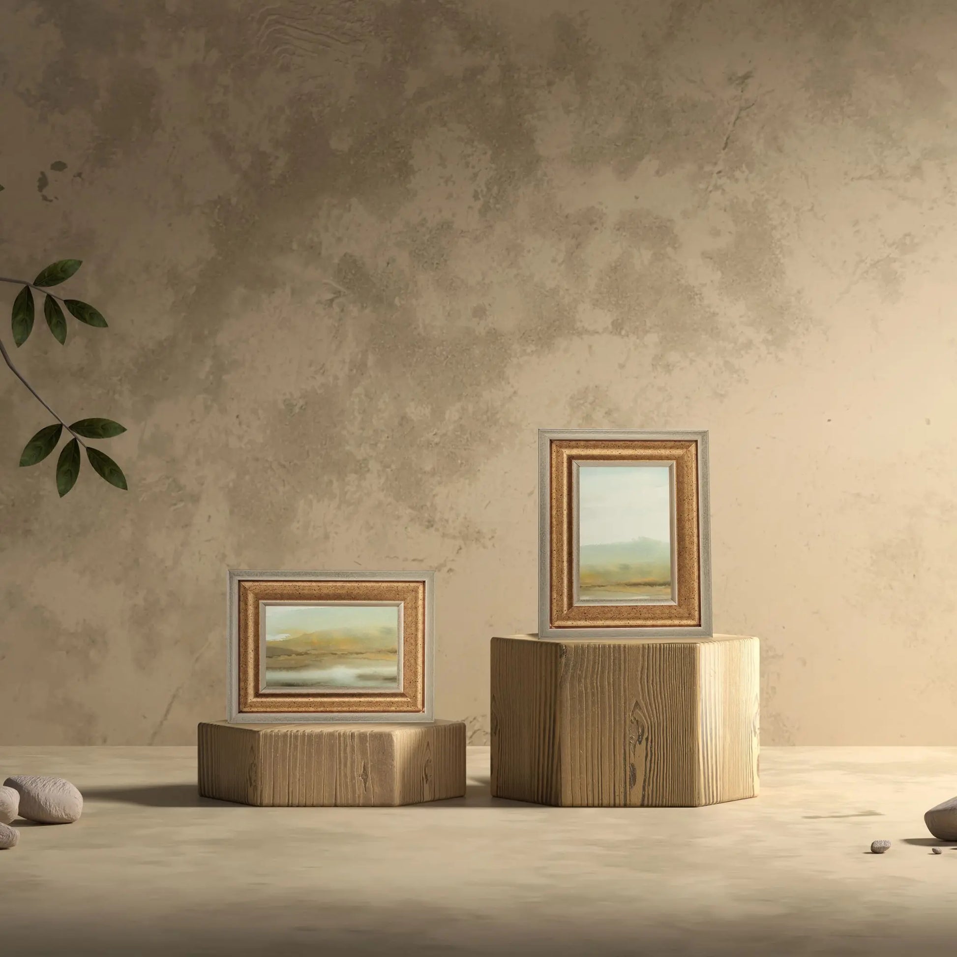 Bilderrahmen 20x30 cm 2er-Set Gold von Relaxdays