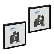 Bilderrahmen 25x25 cm 2er-Set Schwarz von Relaxdays