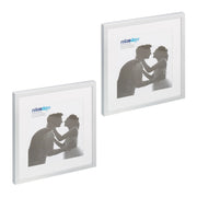 Bilderrahmen 38,5 x 38,5 cm 2er-Set Silber von Relaxdays