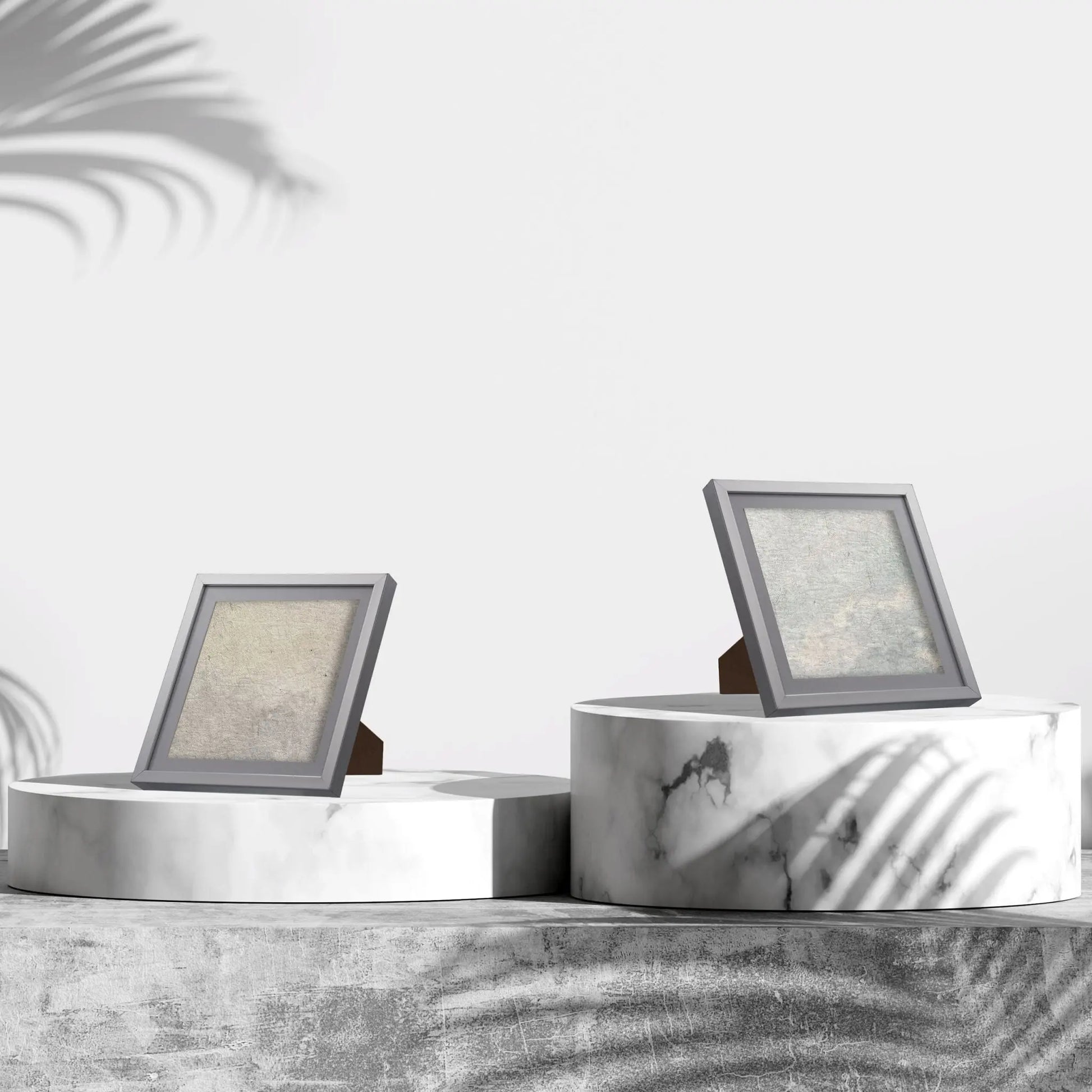 Bilderrahmen 38,5 x 38,5 cm 2er-Set Silber von Relaxdays
