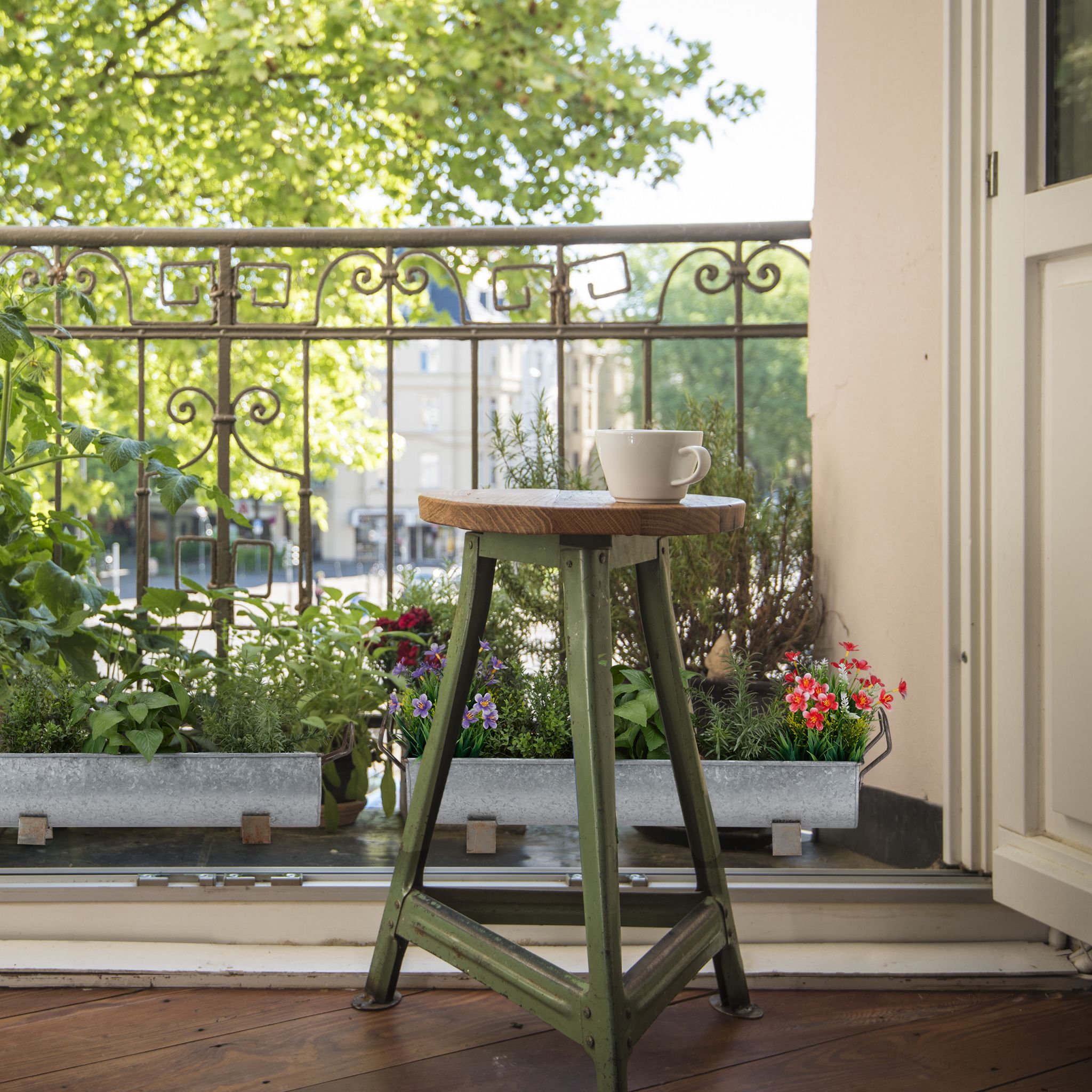 Blumenkasten Dachrinne 2er-Set Anthrazit von Relaxdays