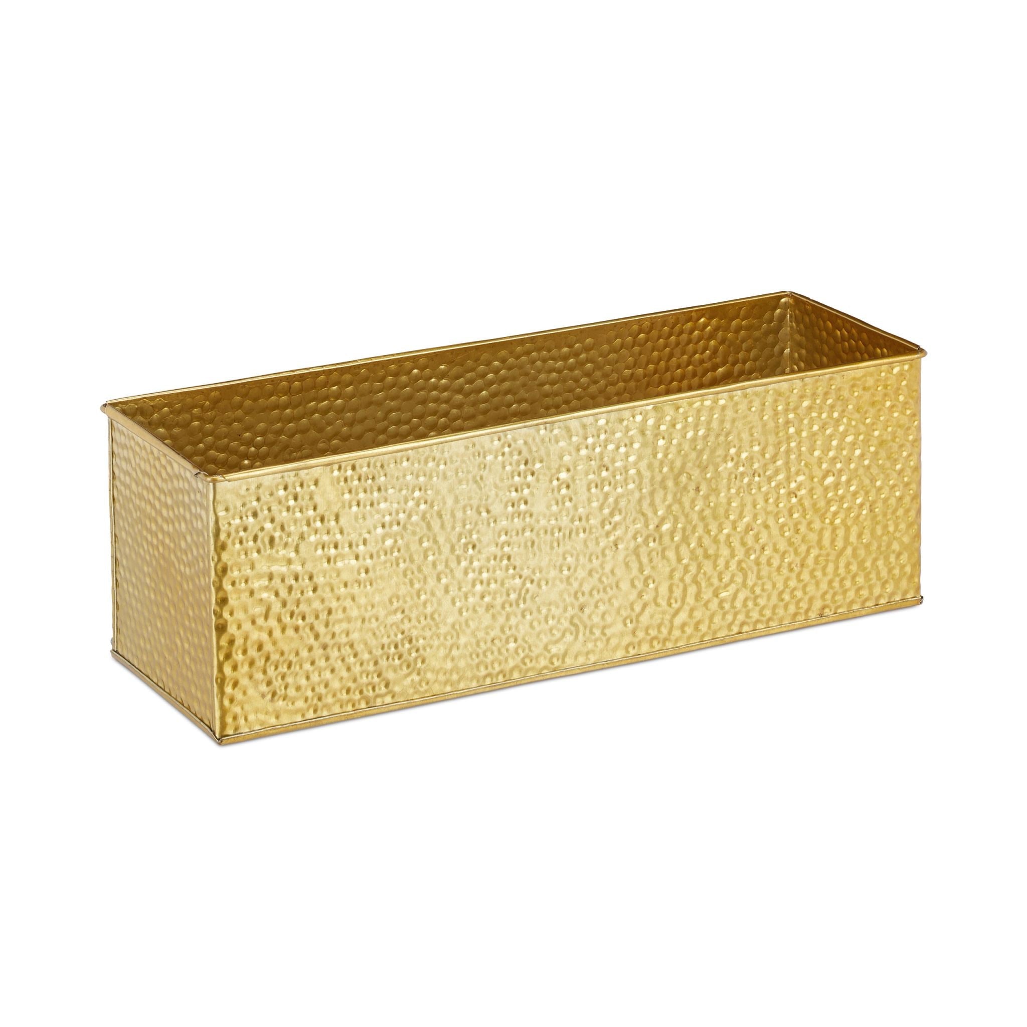 Blumenkasten für innen Gold von Relaxdays