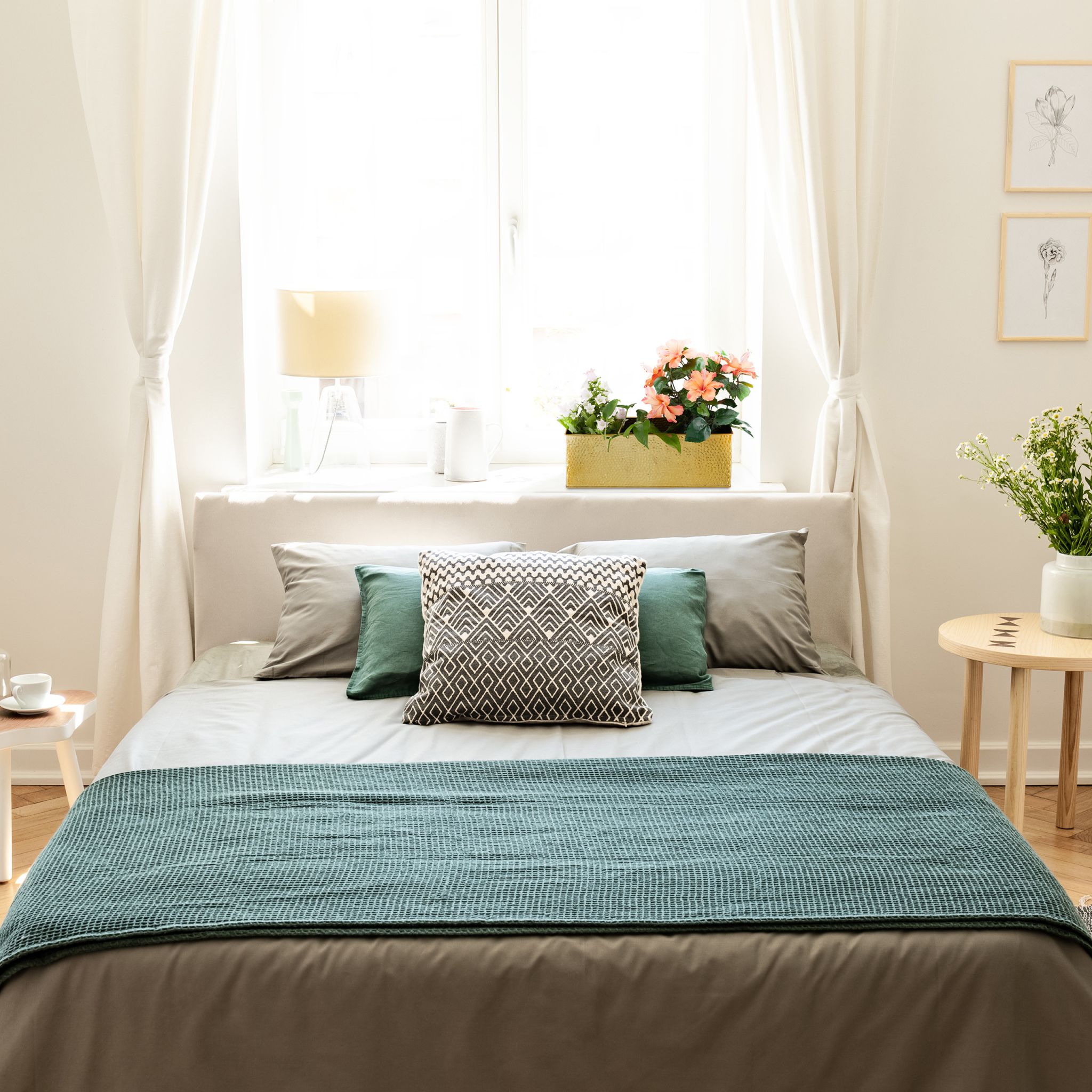 Blumenkasten für innen Gold von Relaxdays