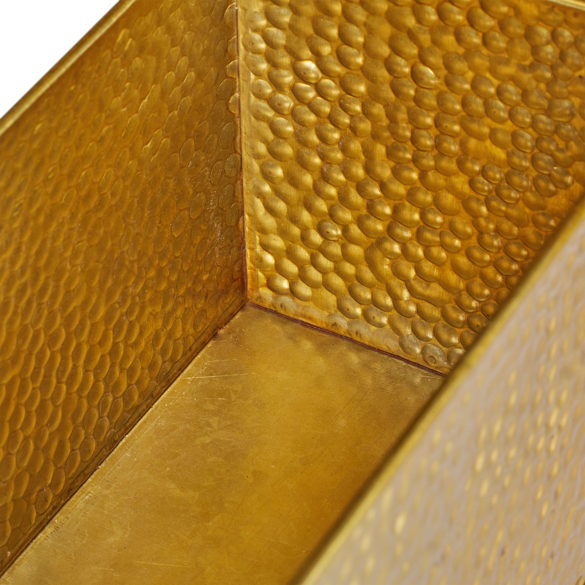 Blumenkasten für innen Gold von Relaxdays