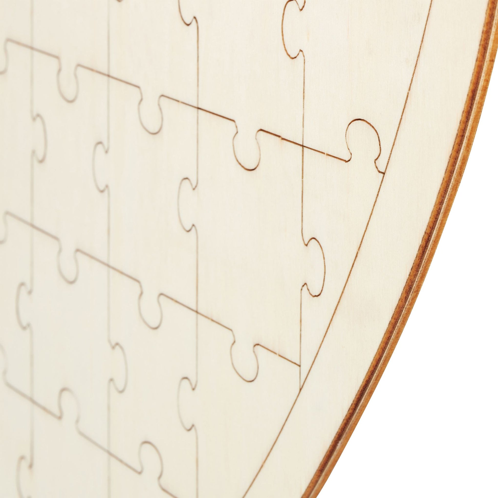 Herzpuzzle Hochzeit Holz Creme von Relaxdays
