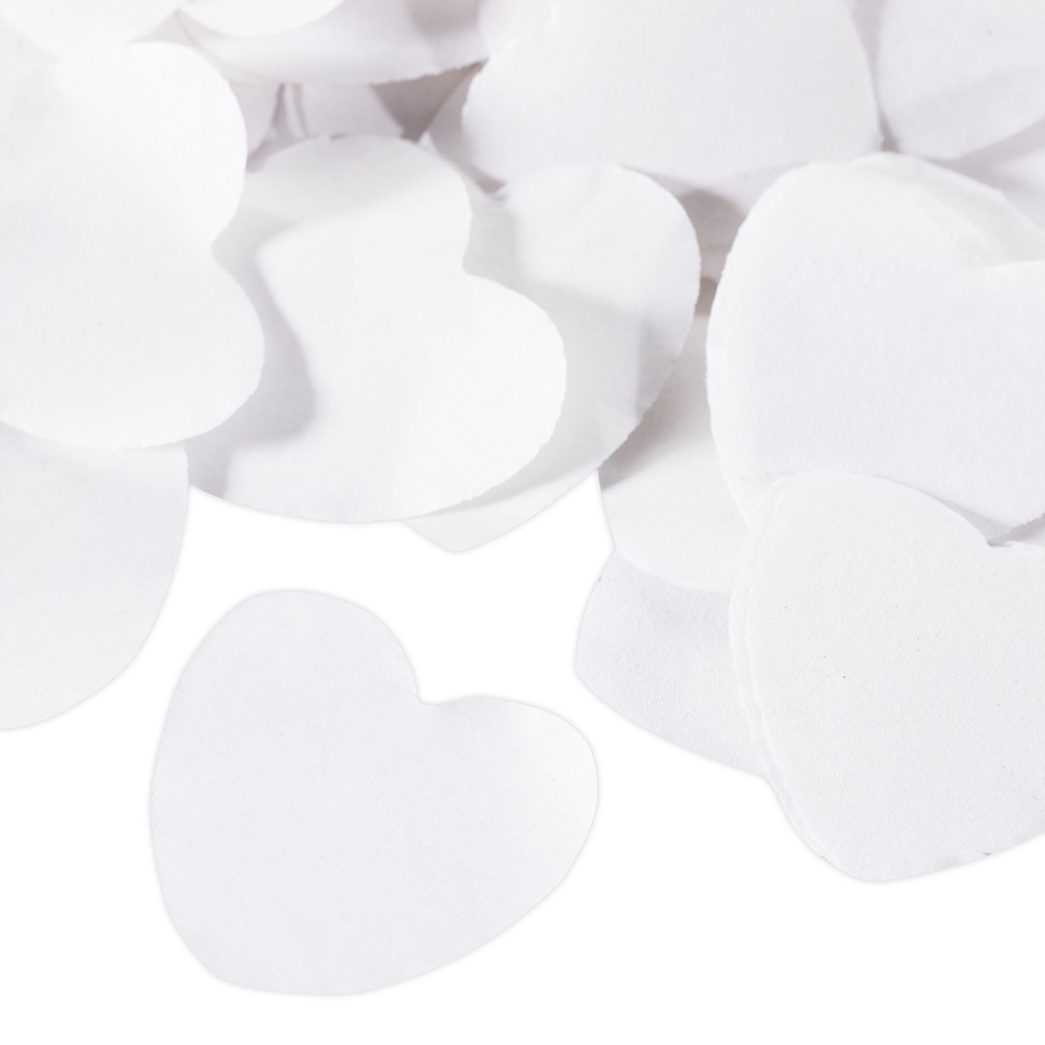 Party Popper 40cm Herzen weiss Weiss von Relaxdays
