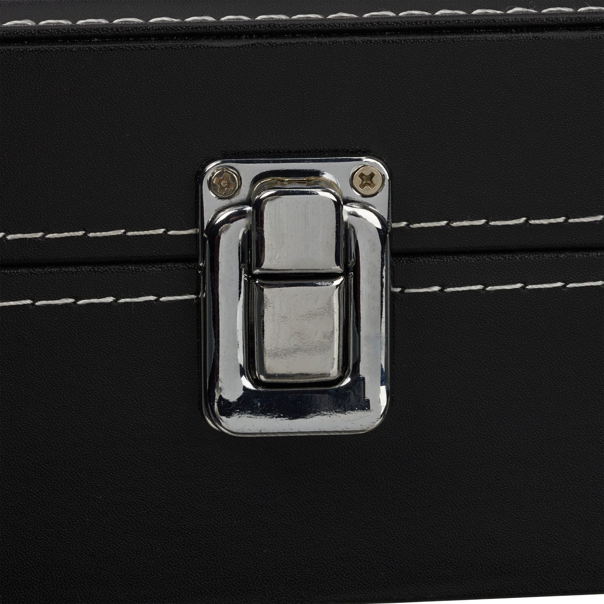 Brillenbox für 8 Brillen Schwarz-Transparent-Grau von Relaxdays