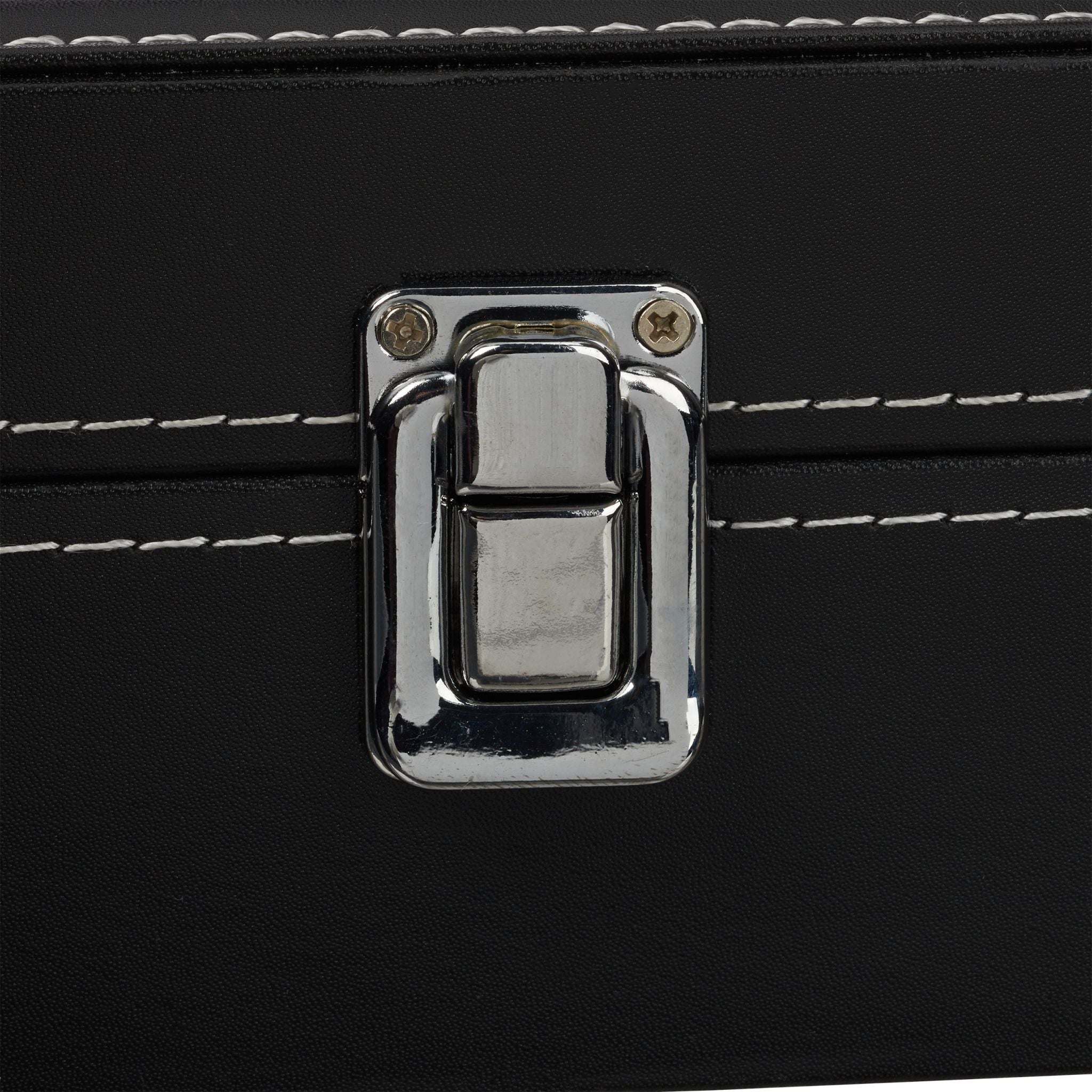 Brillenbox für 8 Brillen Schwarz-Transparent-Grau von Relaxdays