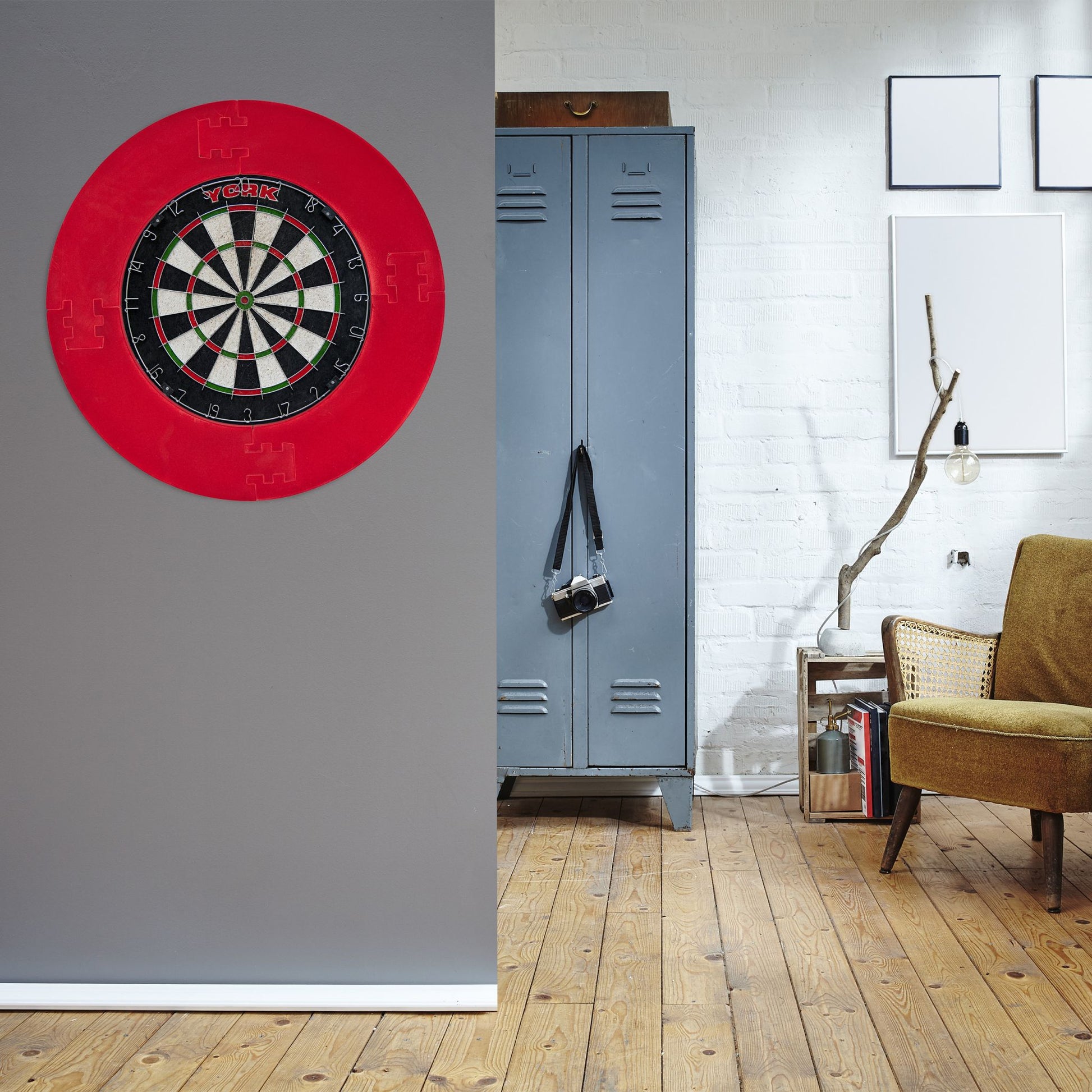 Dartscheibe Schutzring R7 Rot von Relaxdays