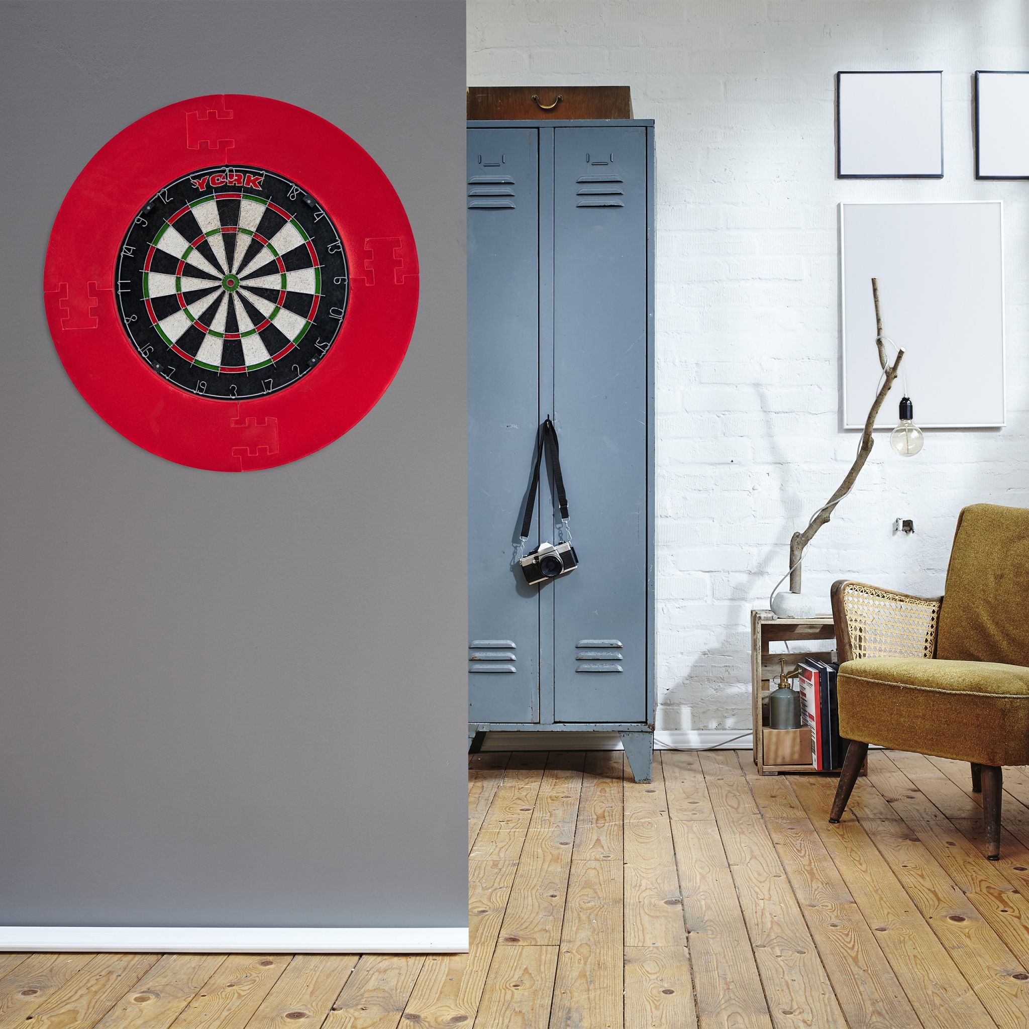 Dartscheibe Schutzring R7 Rot von Relaxdays