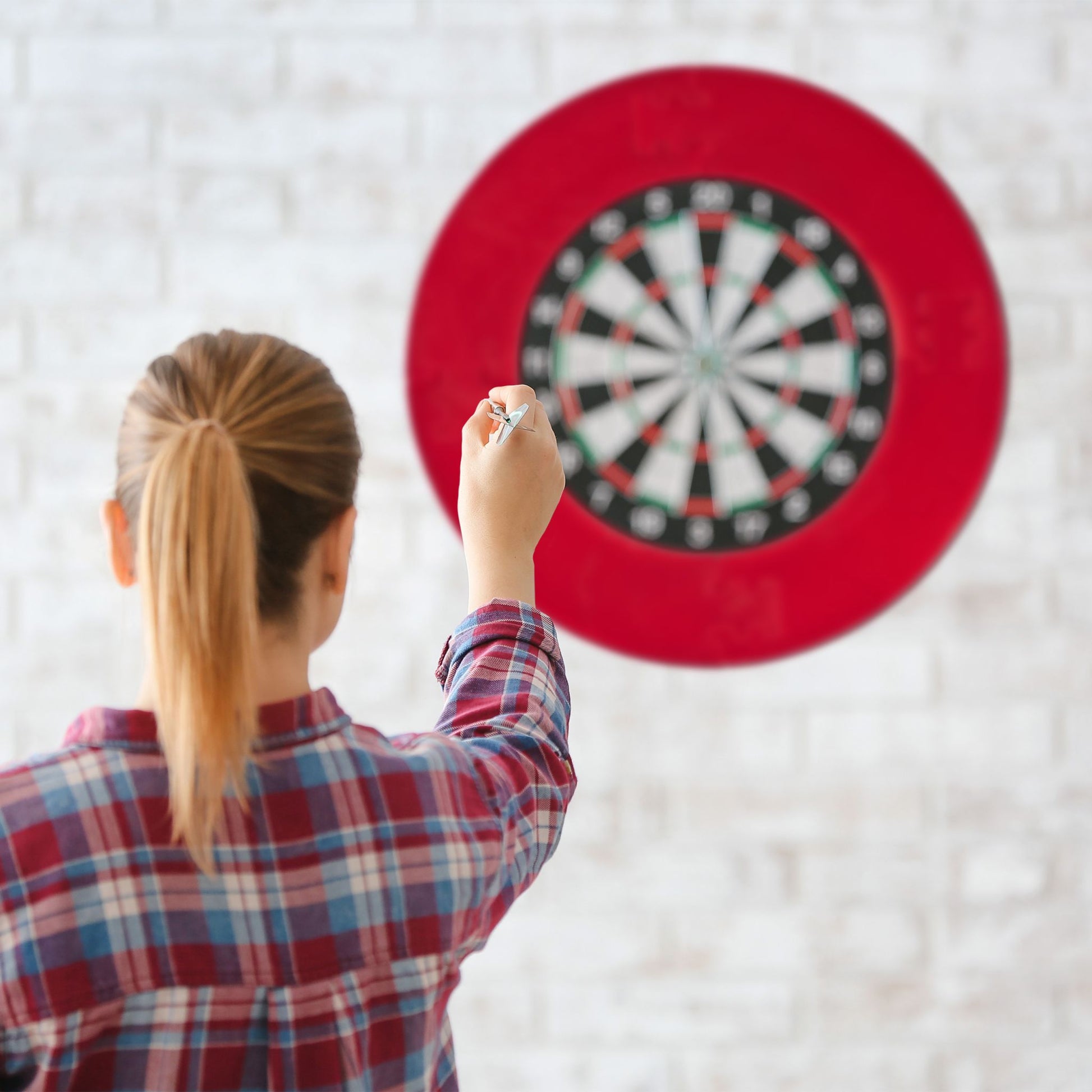 Dartscheibe Schutzring R7 Rot von Relaxdays