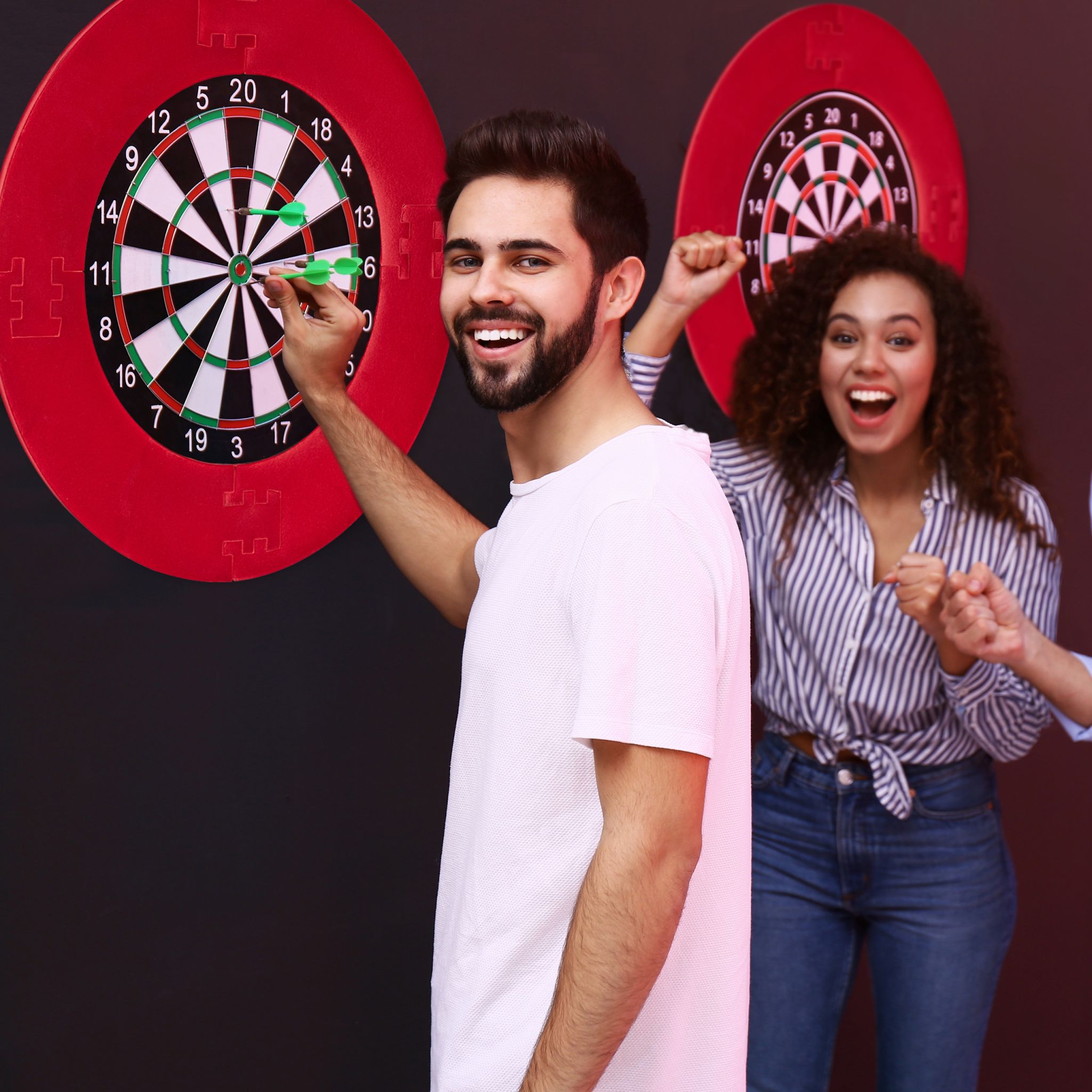 Dartscheibe Schutzring R7 Rot von Relaxdays