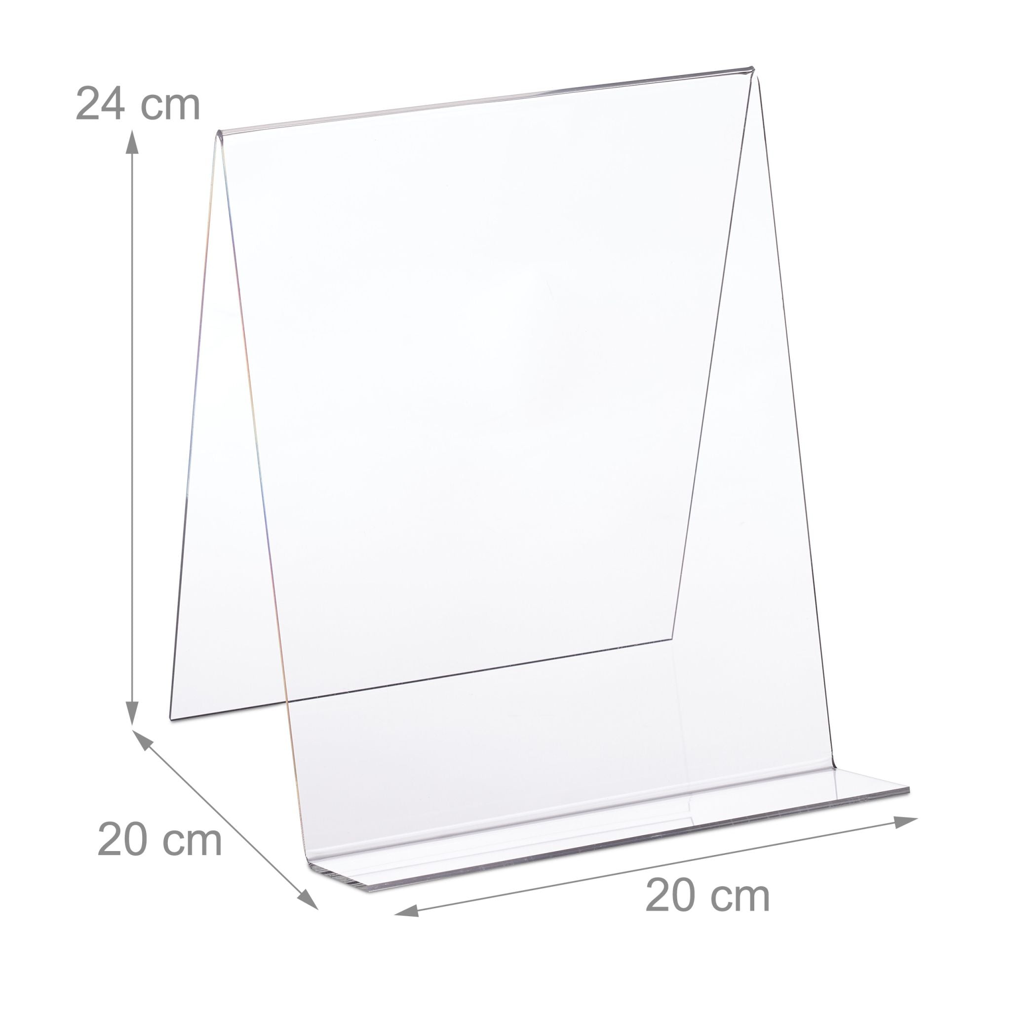 Buchaufsteller Acryl für DIN A4 Transparent