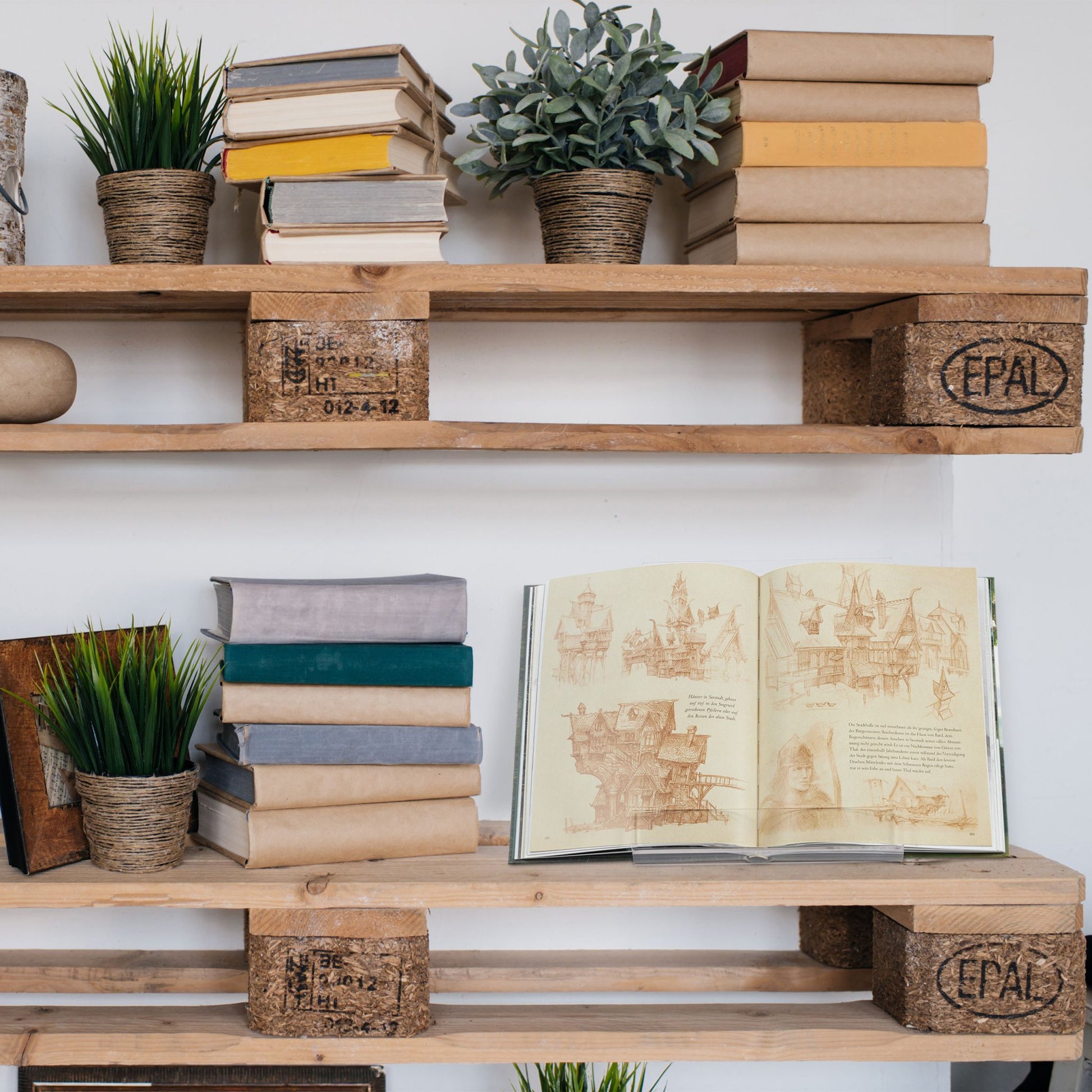 Buchaufsteller für DIN A4 Bücher Transparent von Relaxdays