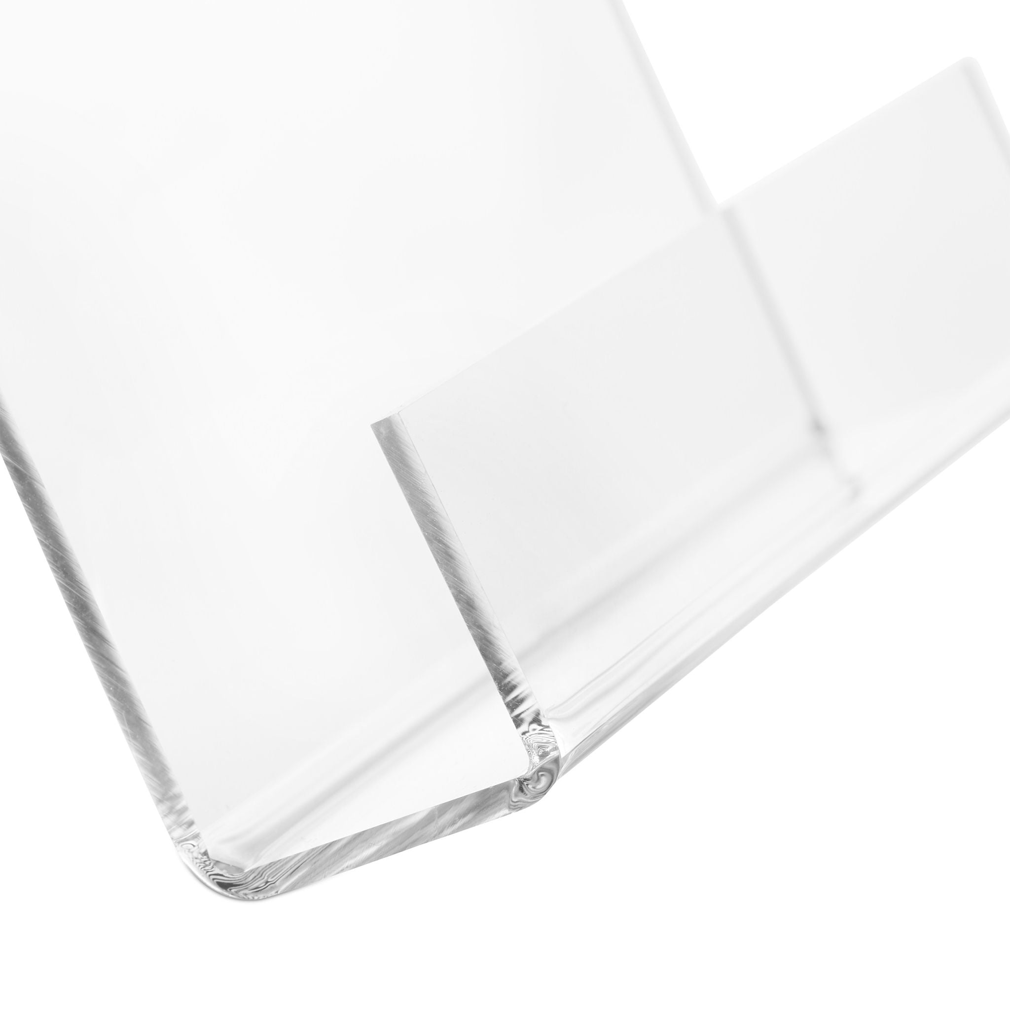 Buchaufsteller für DIN A5 Bücher Transparent von Relaxdays