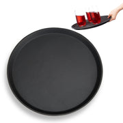 Gastro Tablett rund Schwarz von Relaxdays