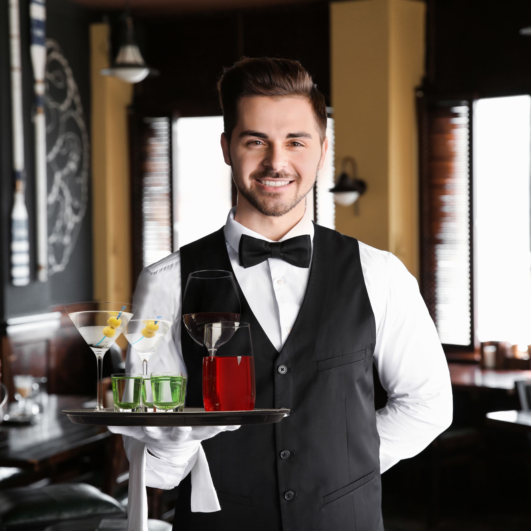 Gastro Tablett rund Schwarz von Relaxdays