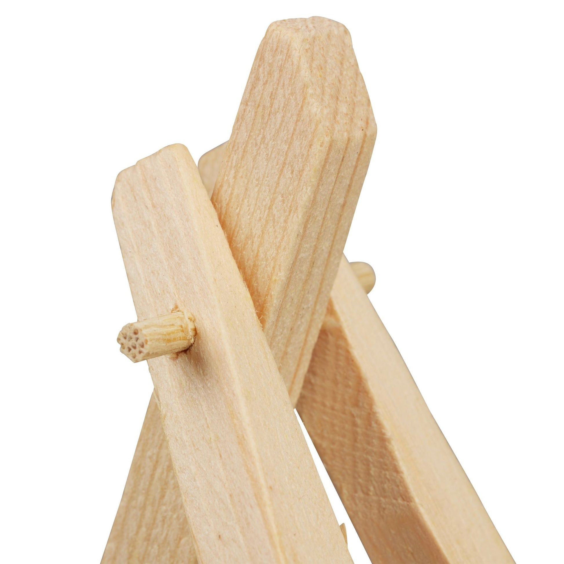 Staffelei klein Holz 10er-Set Hellbraun von Relaxdays
